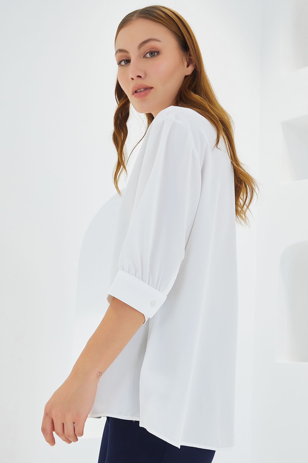 BDART Polo Collar Loose Fit Blouse 2