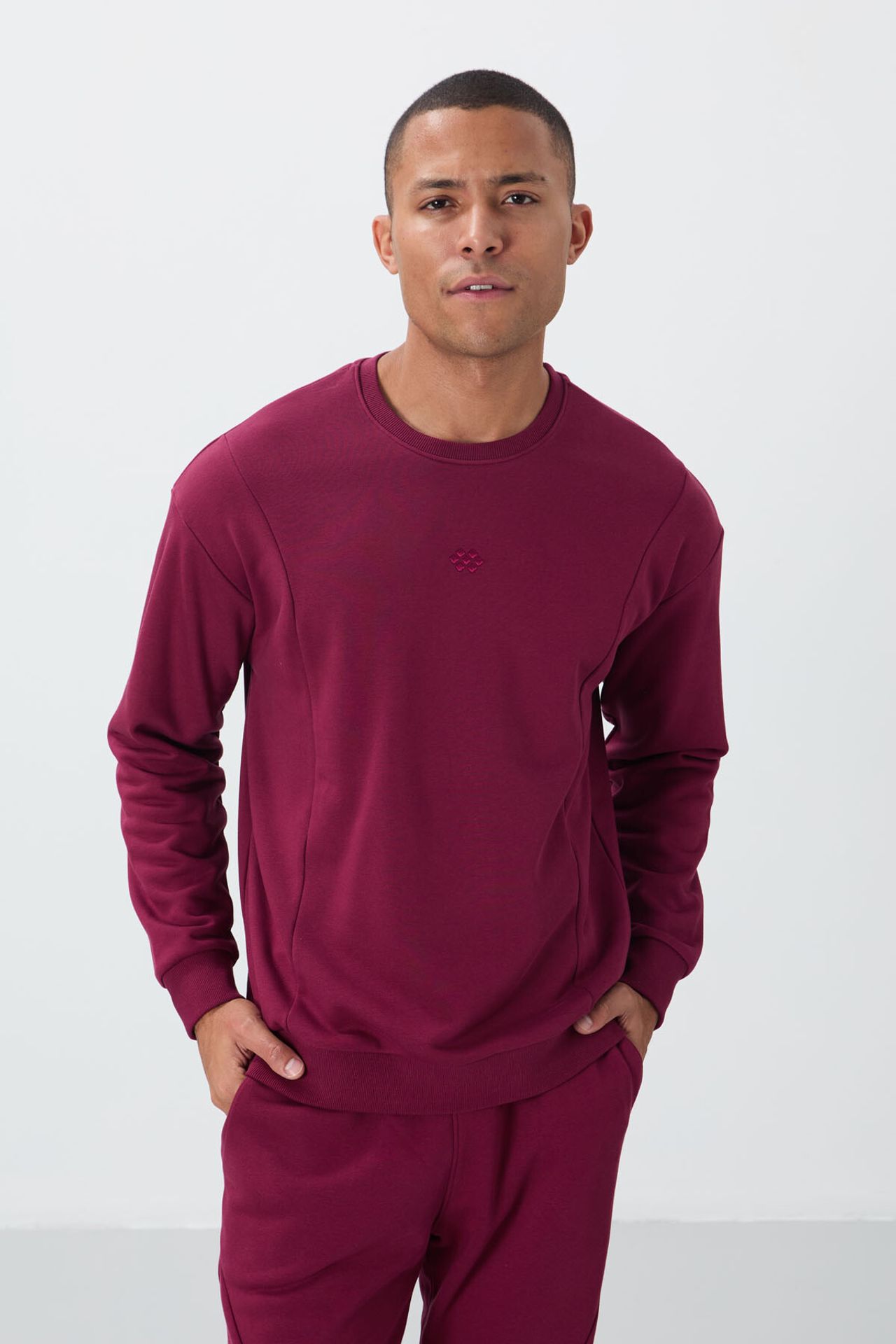 TOMMY Men's Long Sleeve Crew Neck Sweatshirt And Pants Set 3