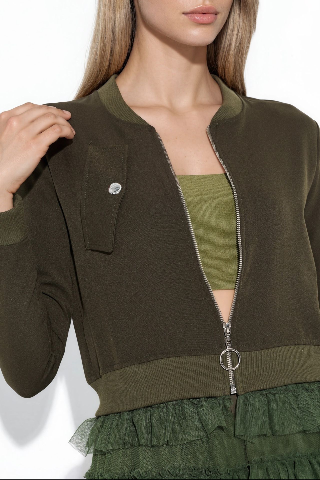 MSN Long Textured Poplin Jacket 4