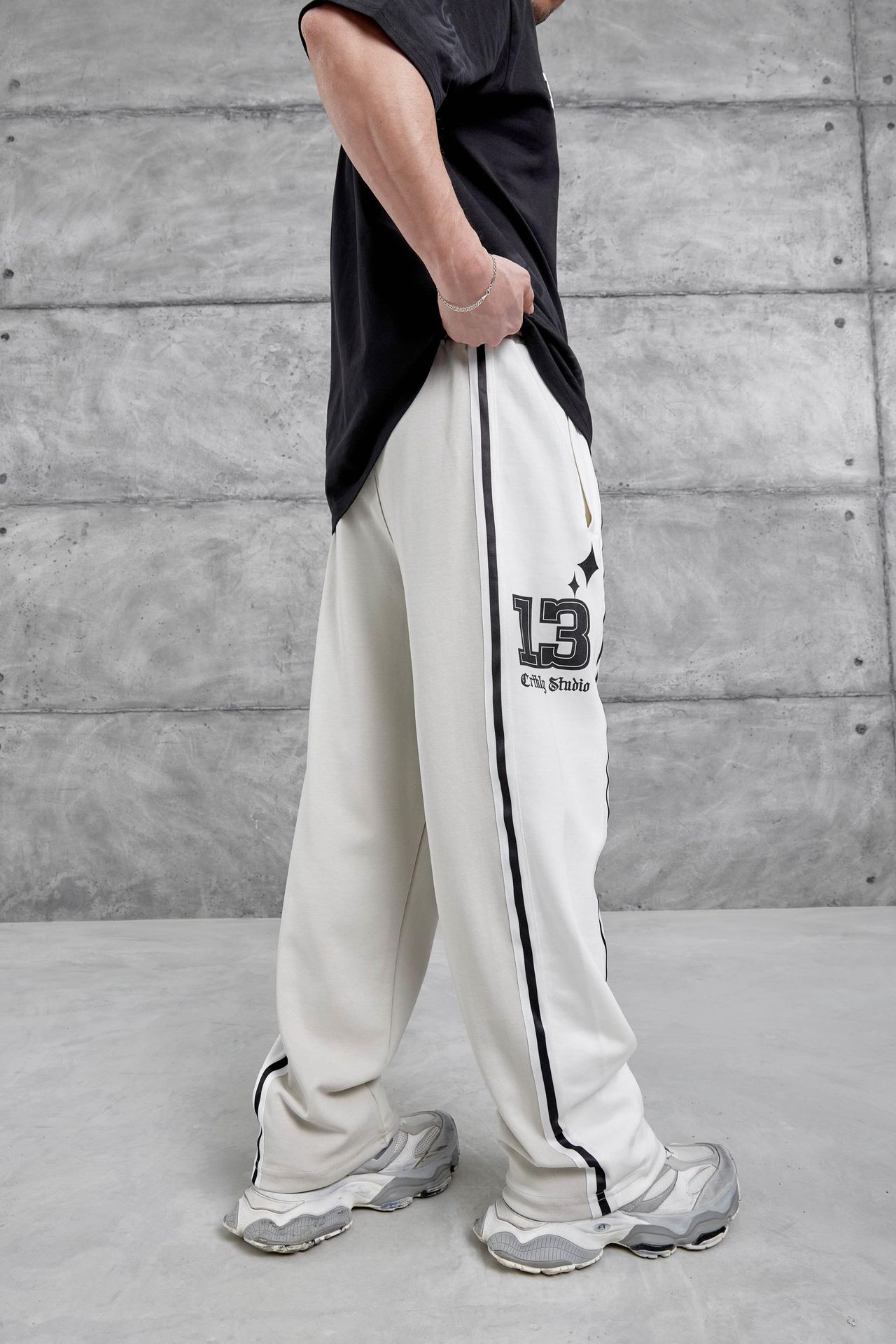 NOMARC Bol Geniş Paça İpli Jogger Pantolon 5