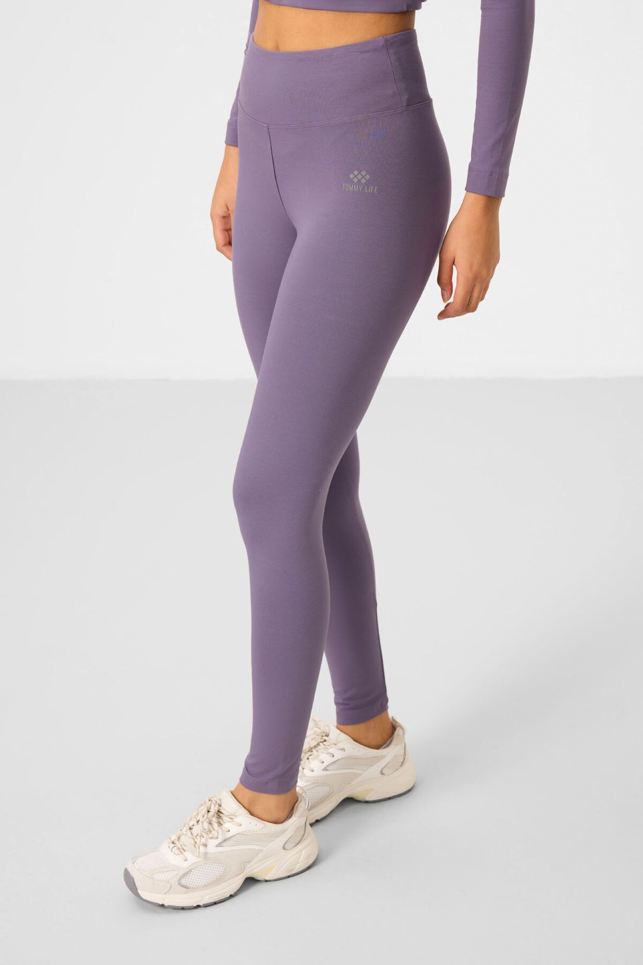 TOMMY Cotton Elastane Crop T-Shirt And Leggings Set 5