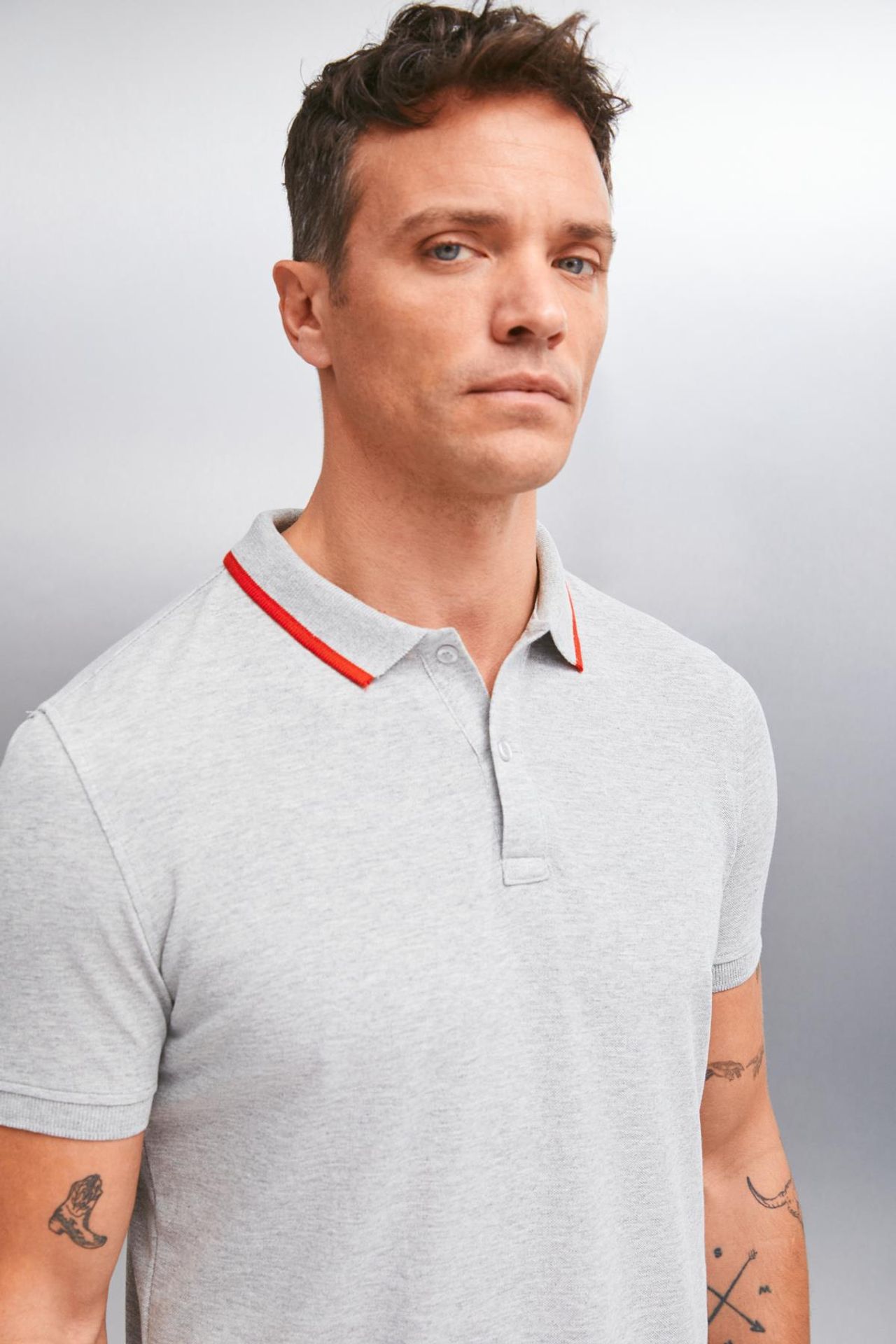 GRIMELANGE Polo Yaka Çizgili Tişört 5
