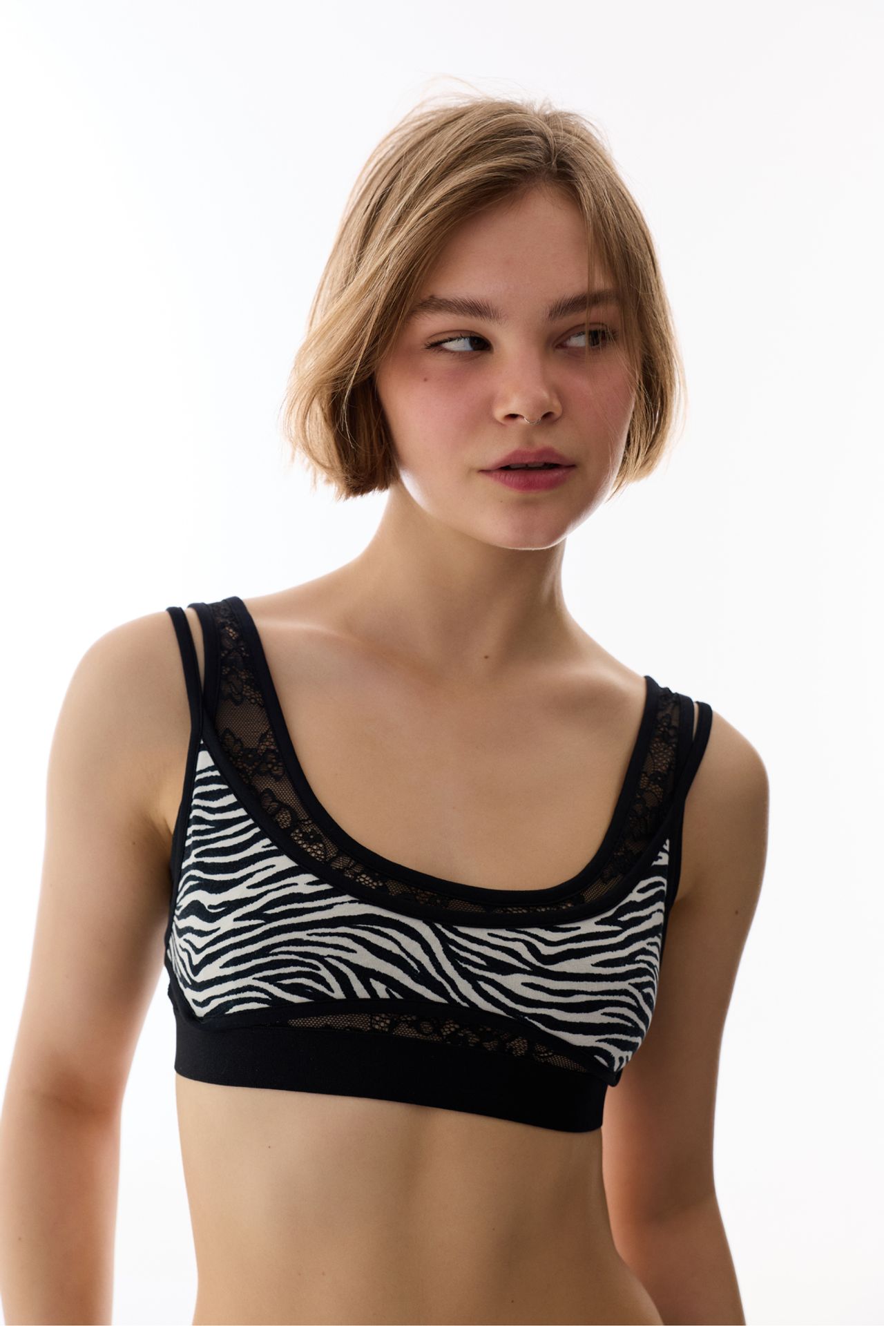 PENTI Zebra Bra Bikini Top 2