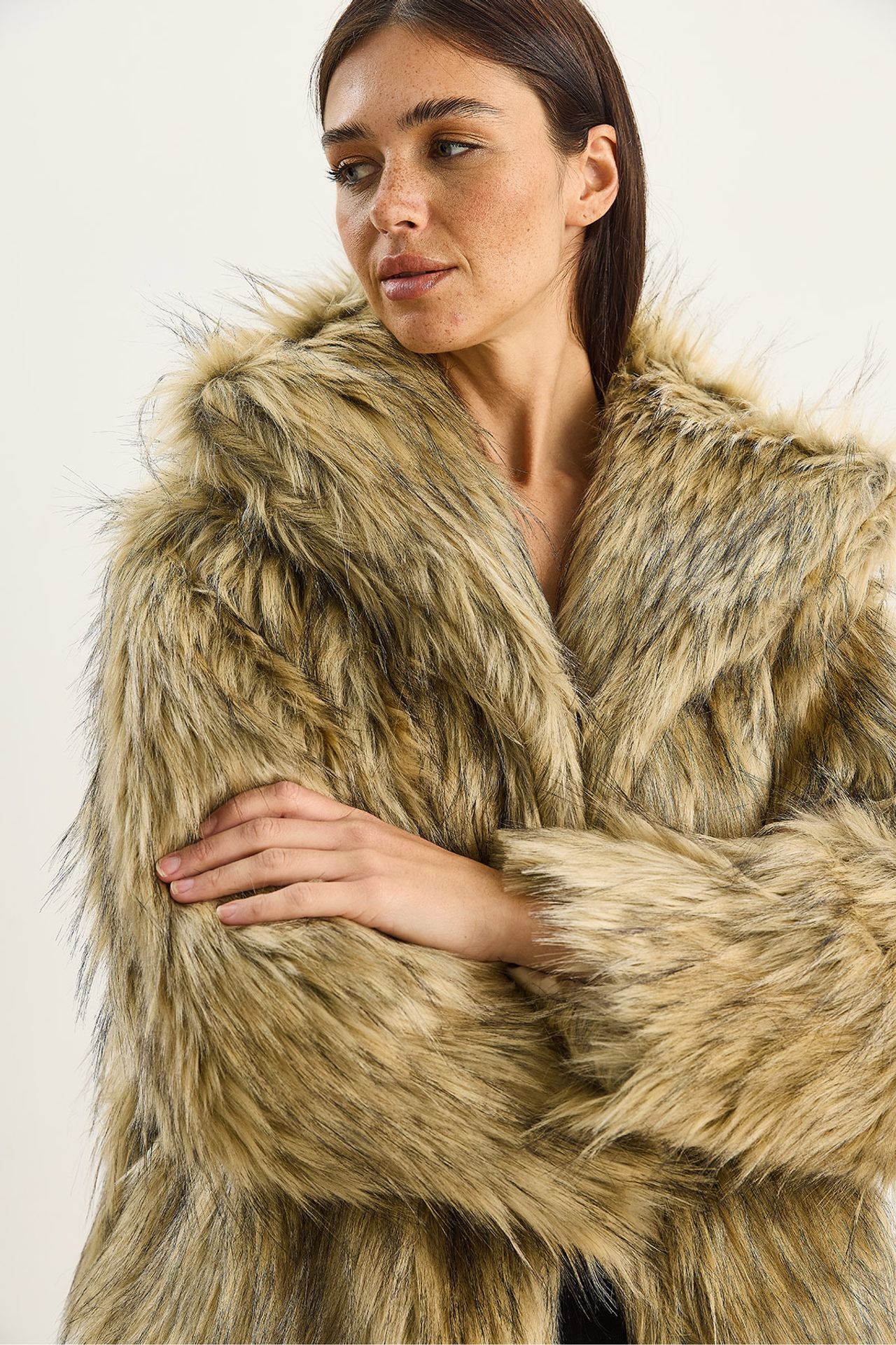 LUCCI Oversize Faux Fur Jacket