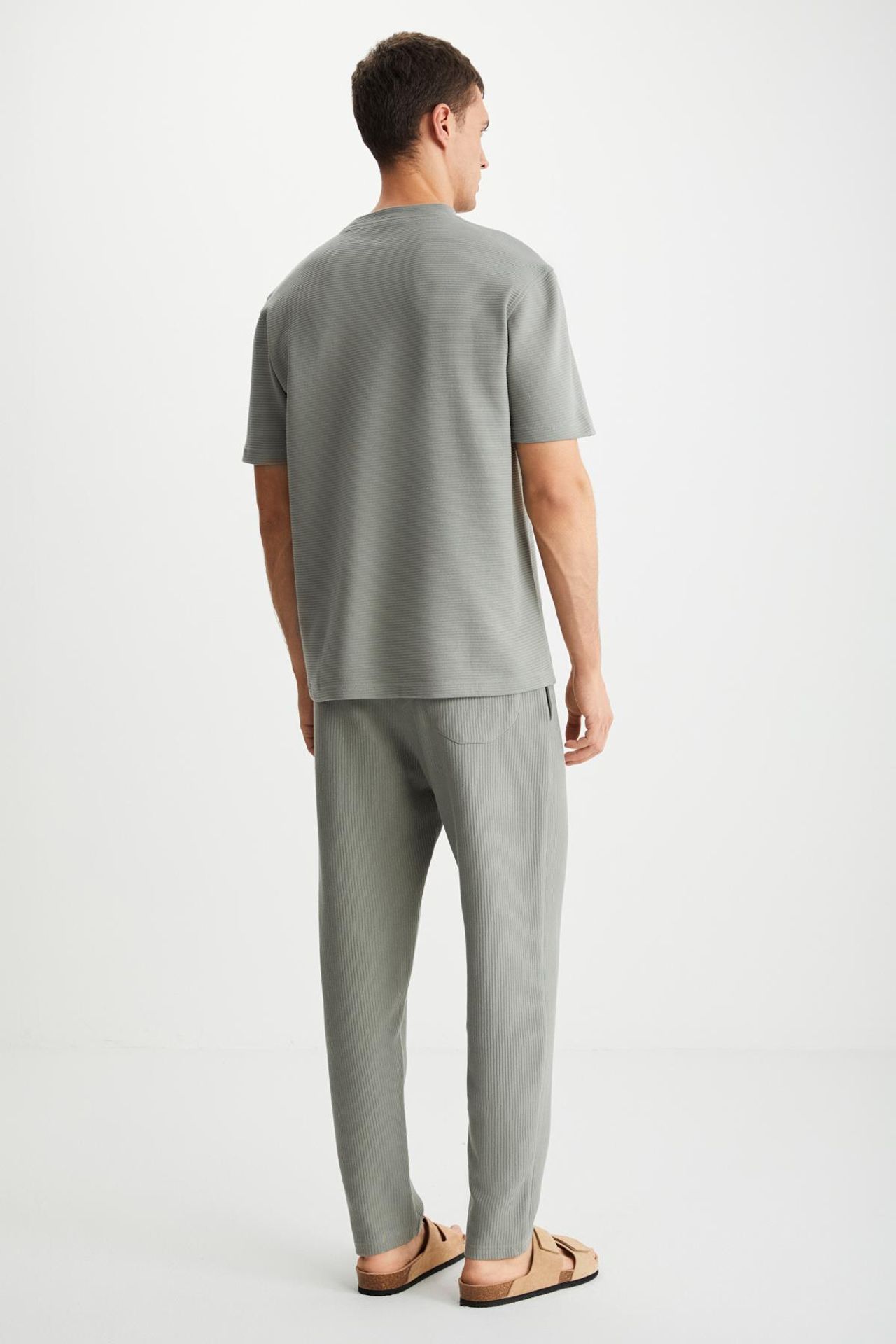 GRIMELANGE Ribbed Crew Neck T-Shirt 5