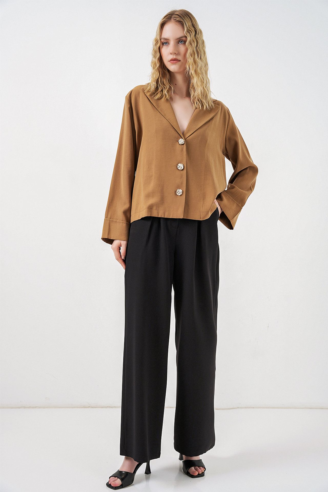 BDART Oversized Blazer Jacket with Button Closure 2