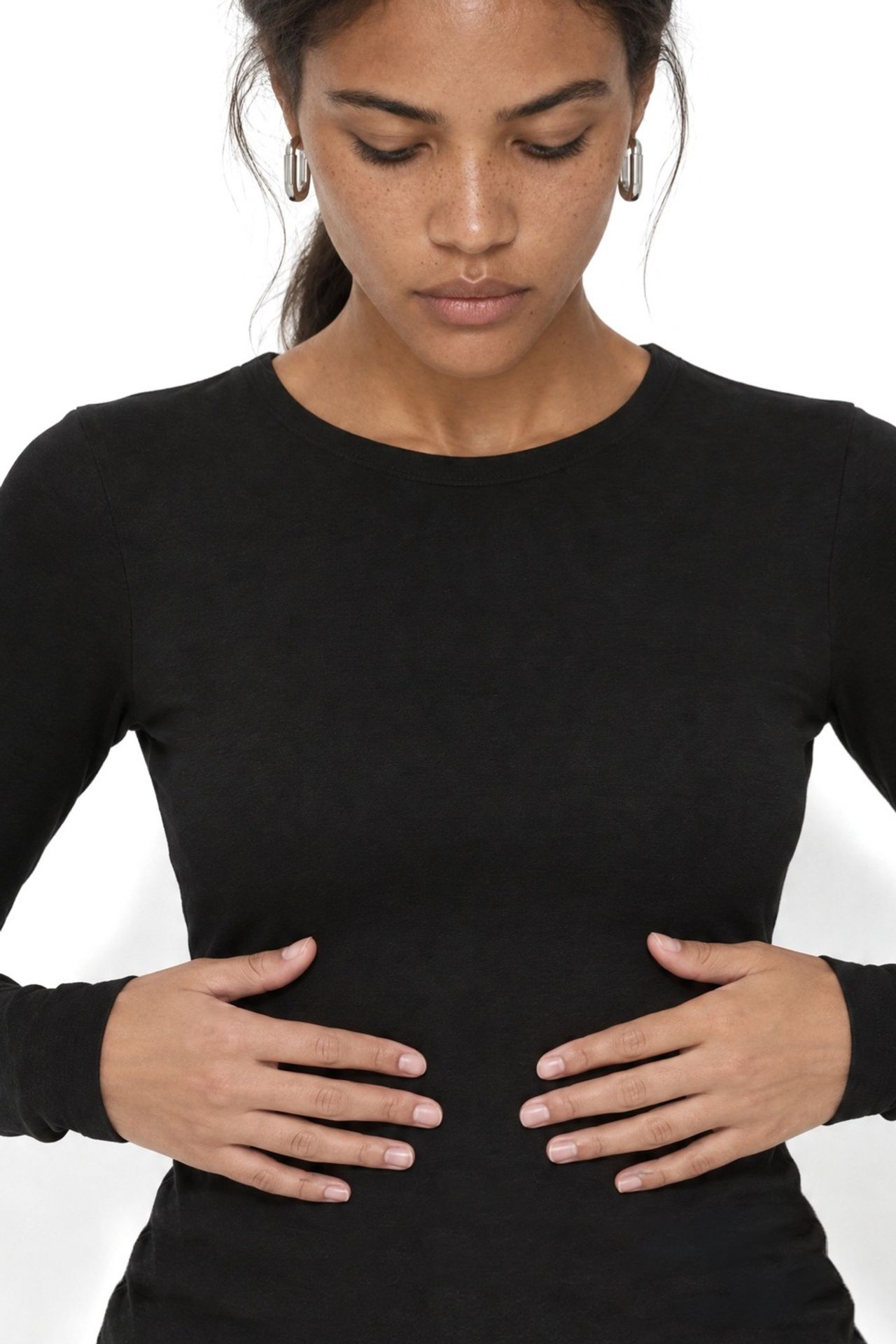 BUSEM Slim Fit Cotton Jersey Blouse 4