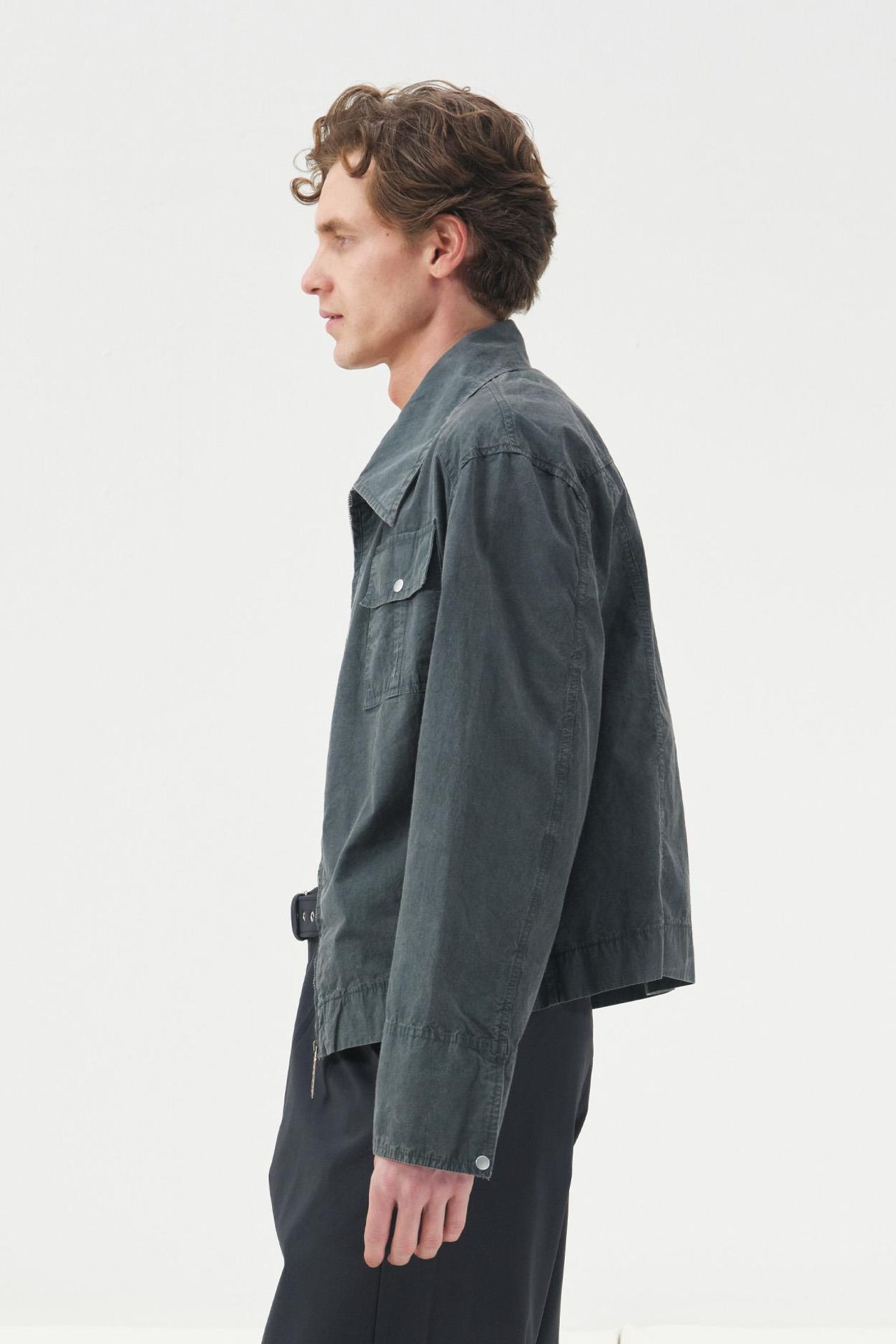GIESTO Regular Fit Cotton Jacket with Zipper 2
