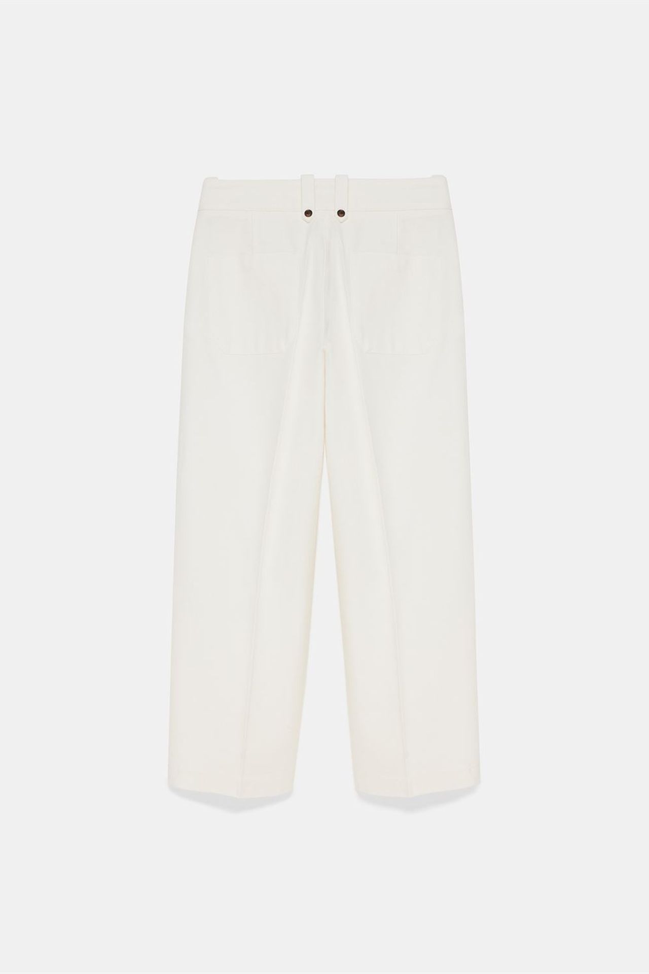 DILVIN High-Waist Cotton Poplin Capri Culottes 6