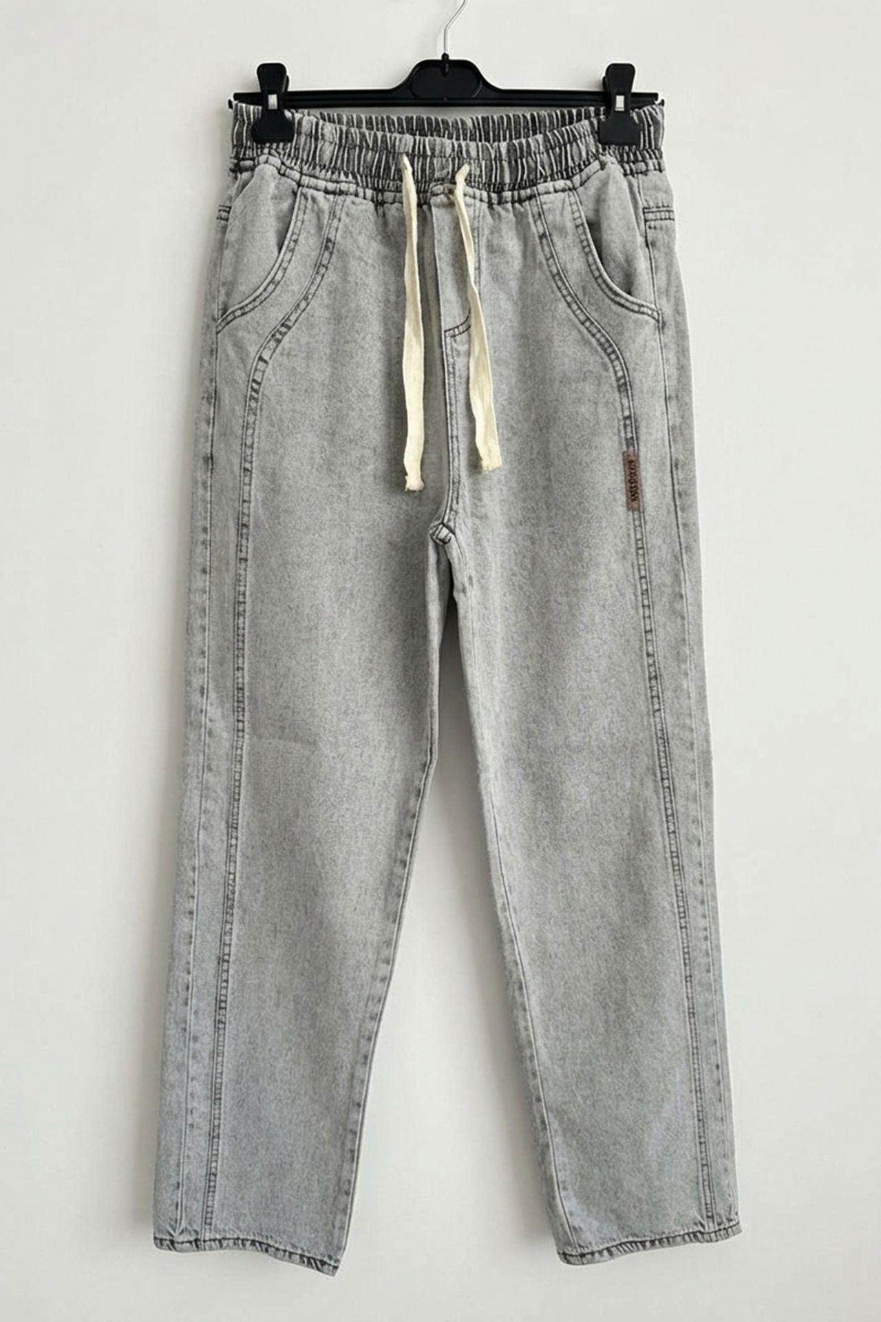 BDART Relaxed Fit Denim Pants with Drawstring Waist 4