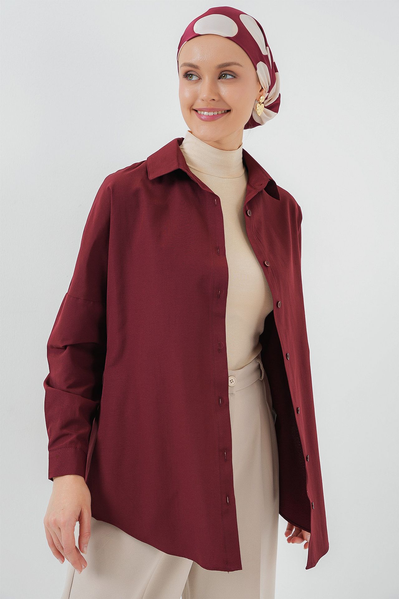 BDART Relaxed Fit Poplin Shirt with Button Closure 4