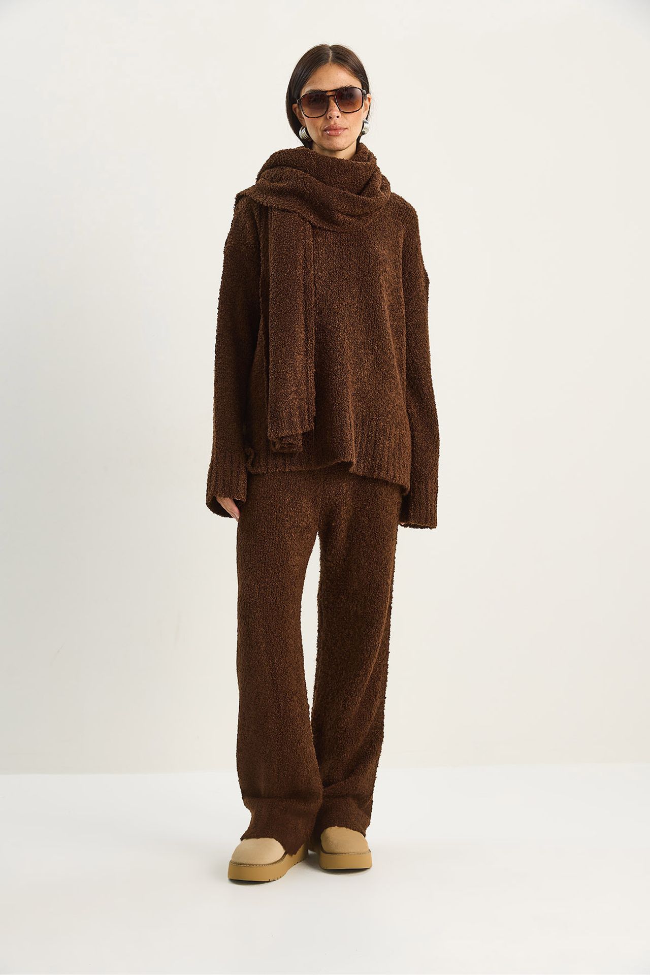 LUCCI Oversize Ribbed Knit Two-Piece Set 2
