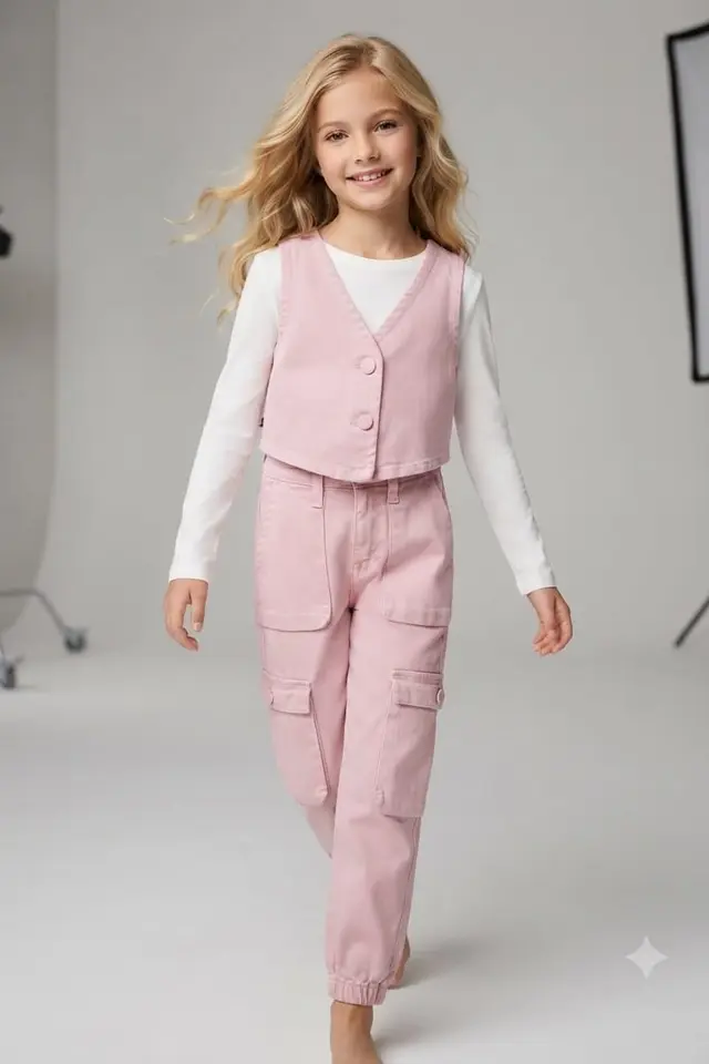 HİLAL AKINCI KİDS 2-Piece Cotton Elastane Coord