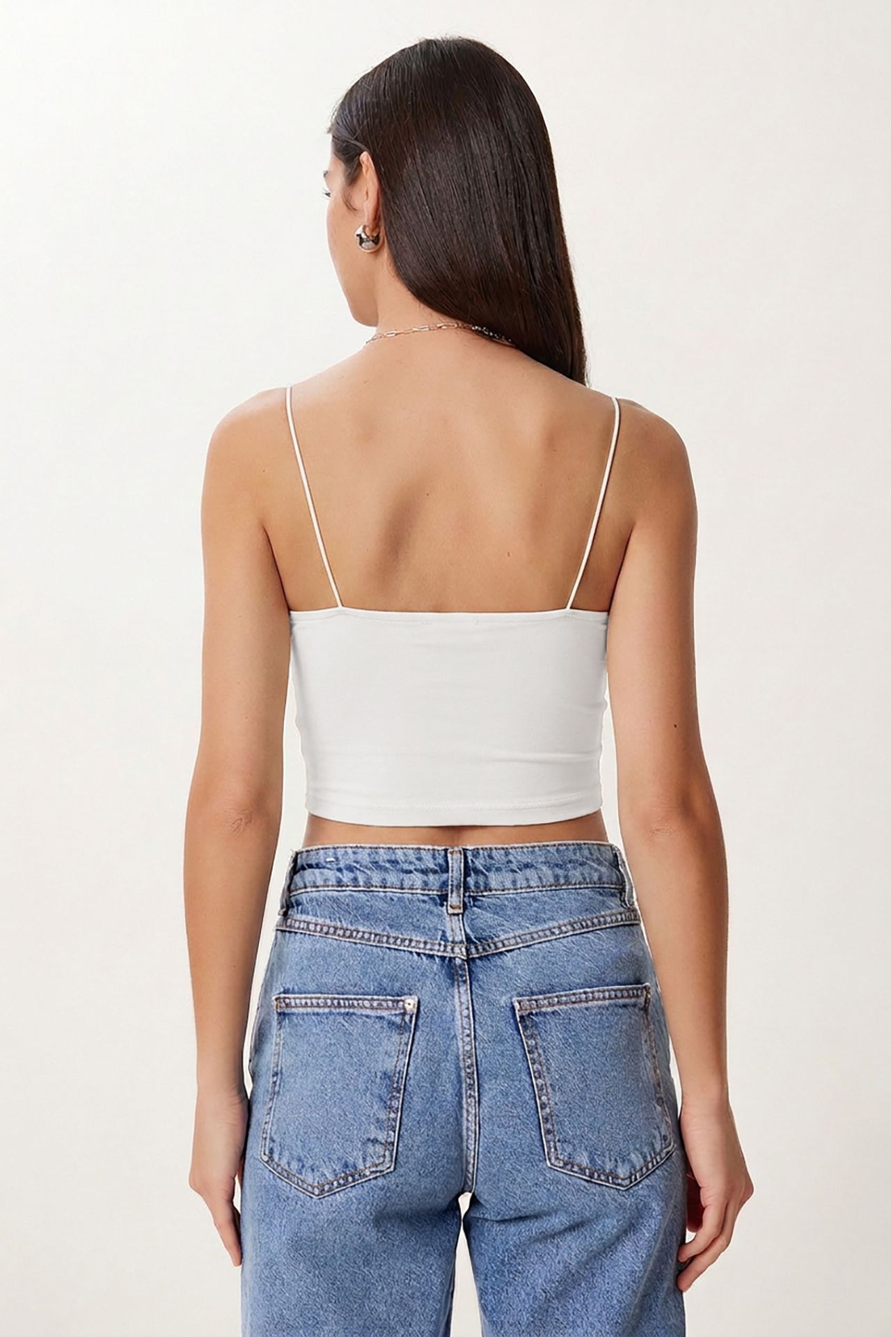 ISTANBUL Slim Fit Square Neck Crop Top 4