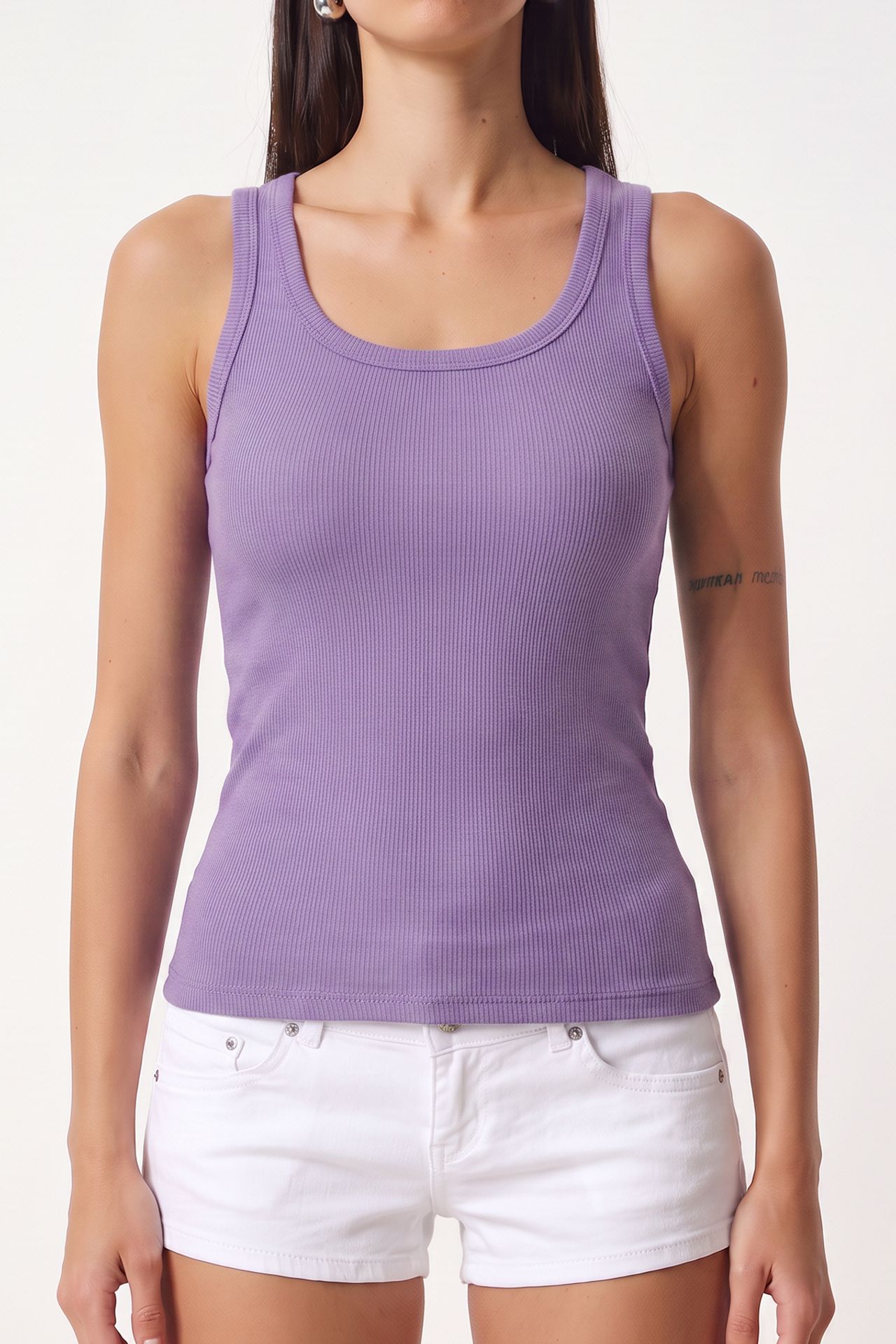 ISTANBUL 3-Pack Ribbed Cotton Cami Tops 3
