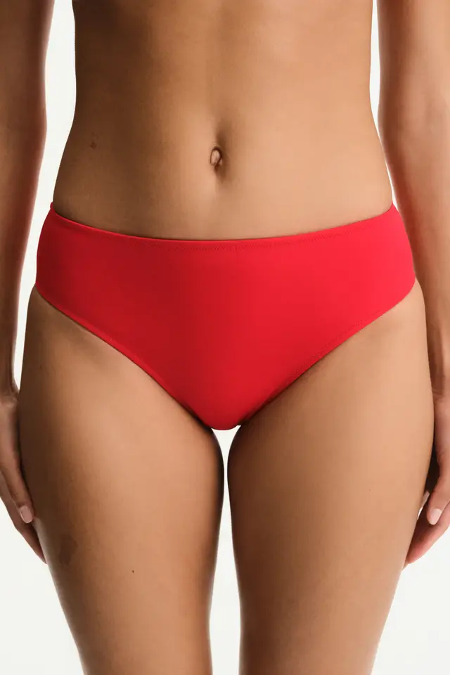 PENTI Buttoned Mid Waist Bikini Bottom