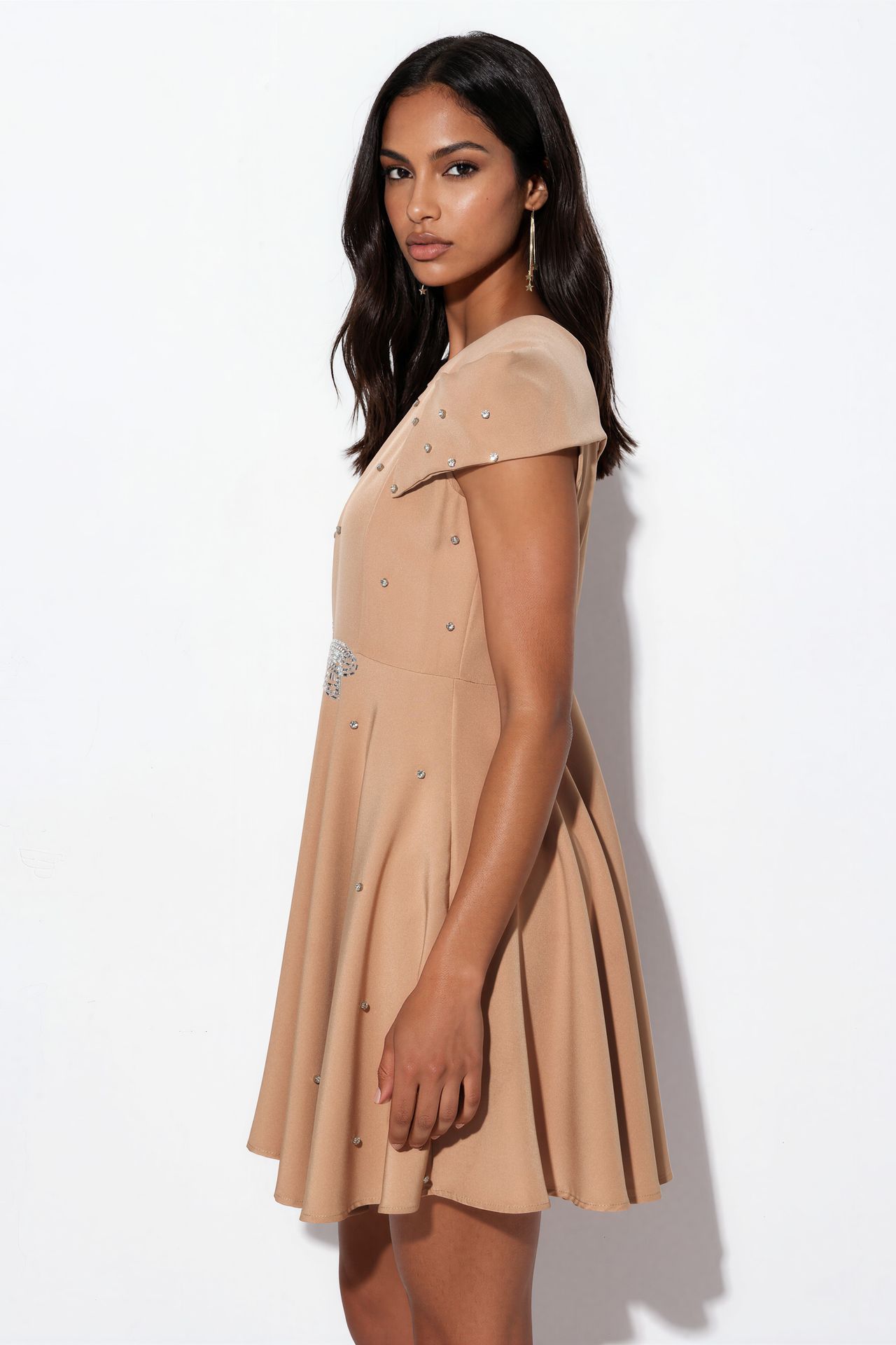 MSN Women's A-line Mini Dress With Sequins 2