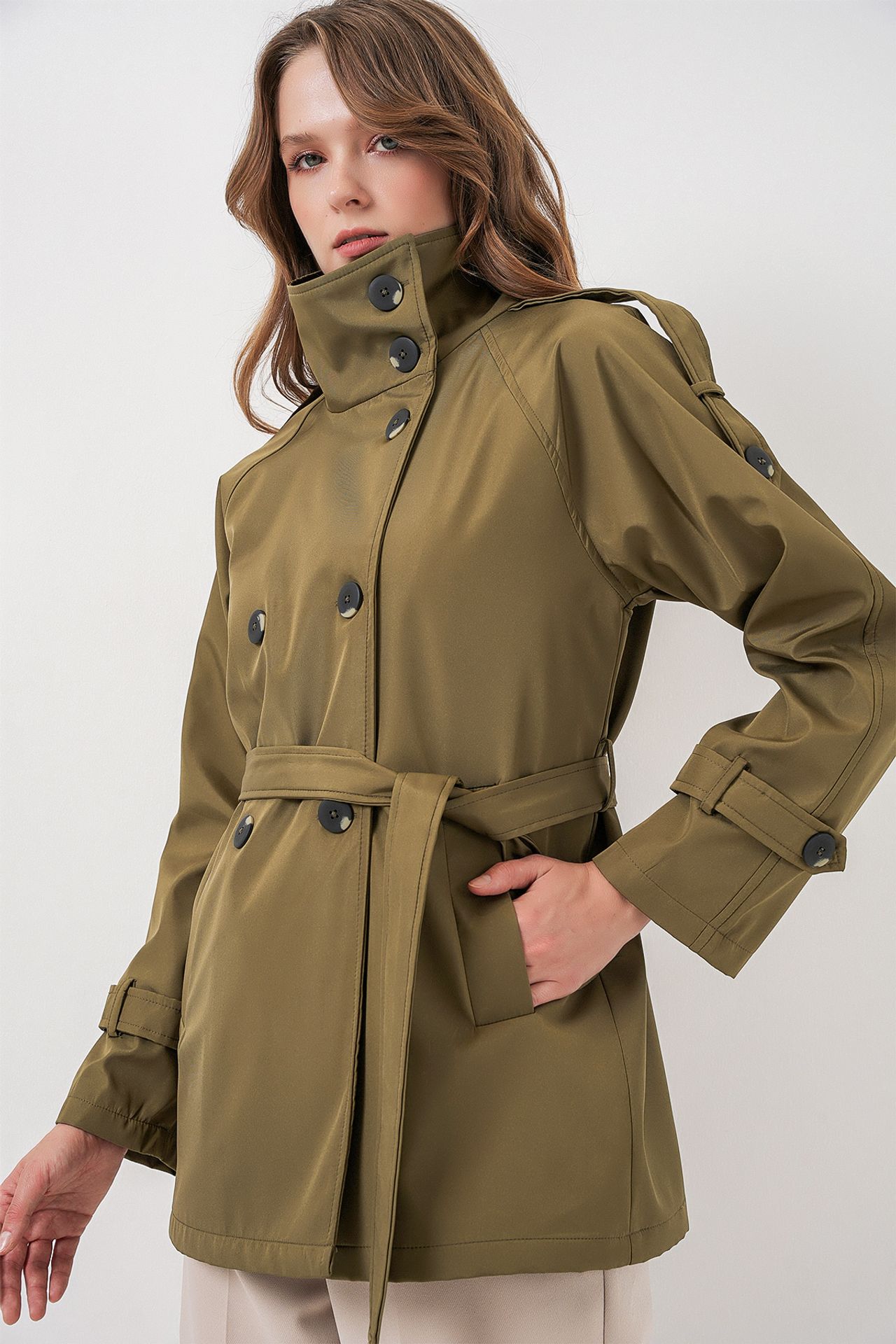 BDART Regular Fit Trench Coat with Jacket Collar 3