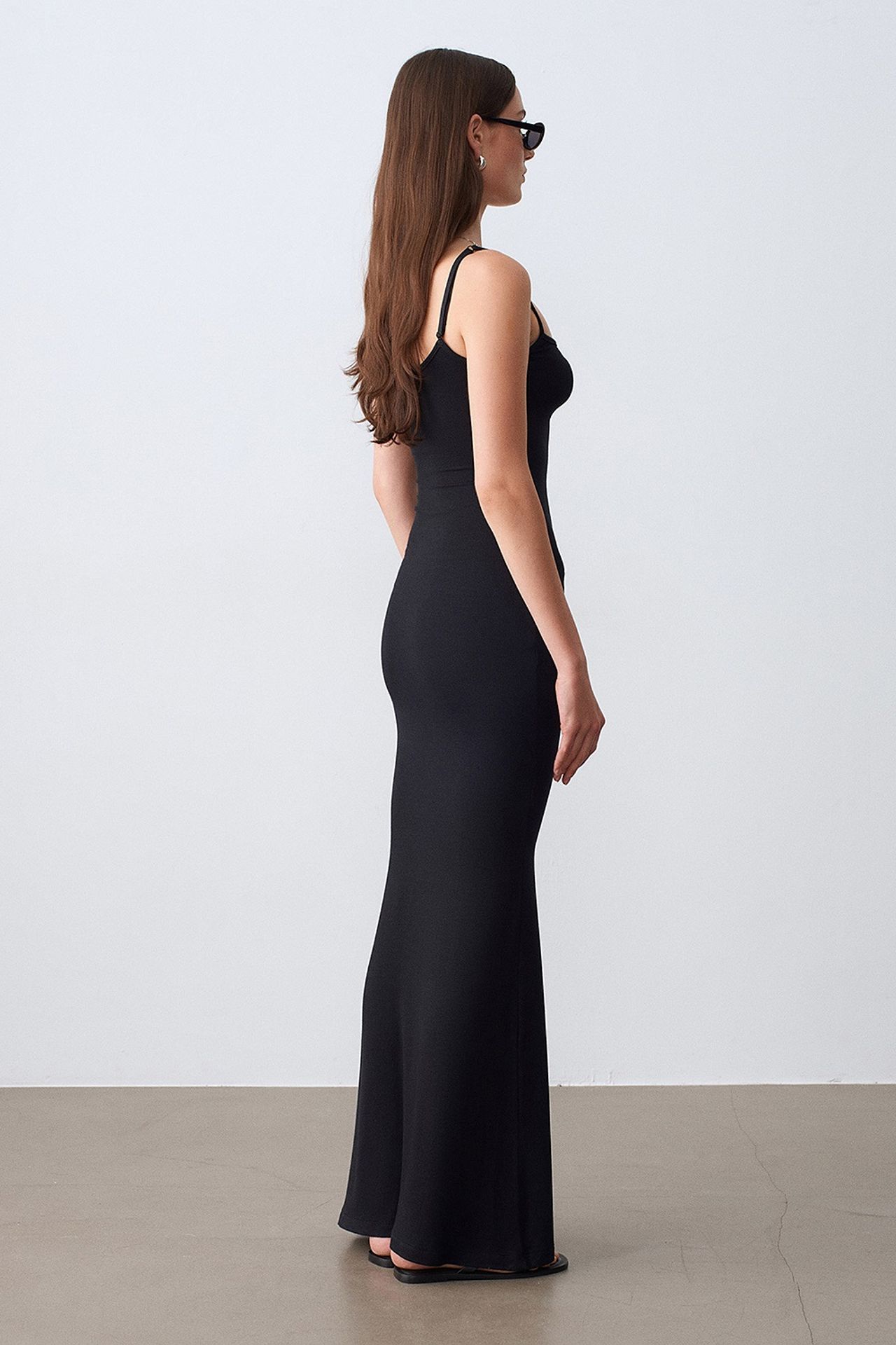 DILVIN Ribbed Bodycon Maxi Dress 2