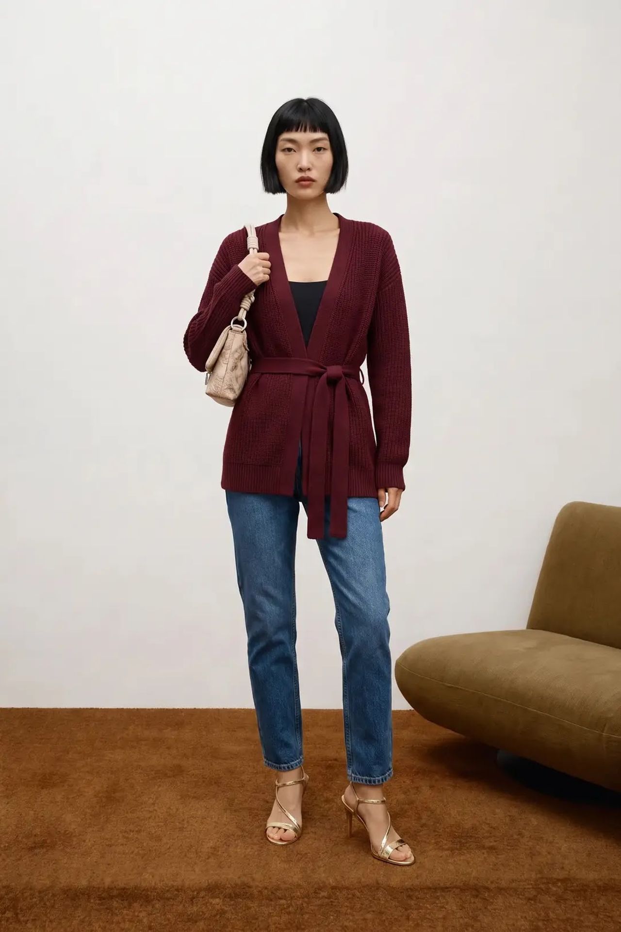 MY FASHION Normal Kesim Açık Ön Örgü Hırka 4