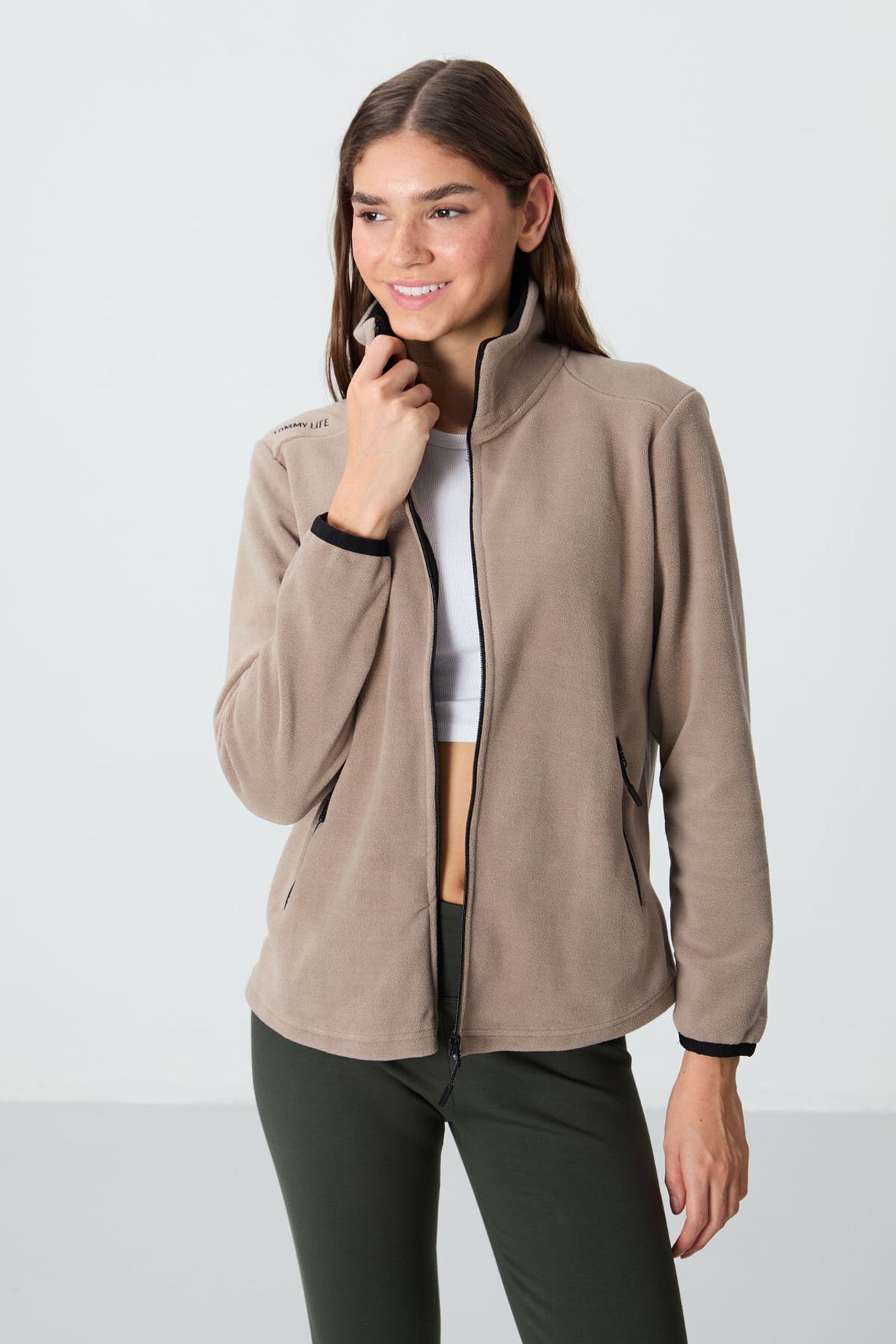 TOMMY Women's Plush Zip Sweatshirt 2
