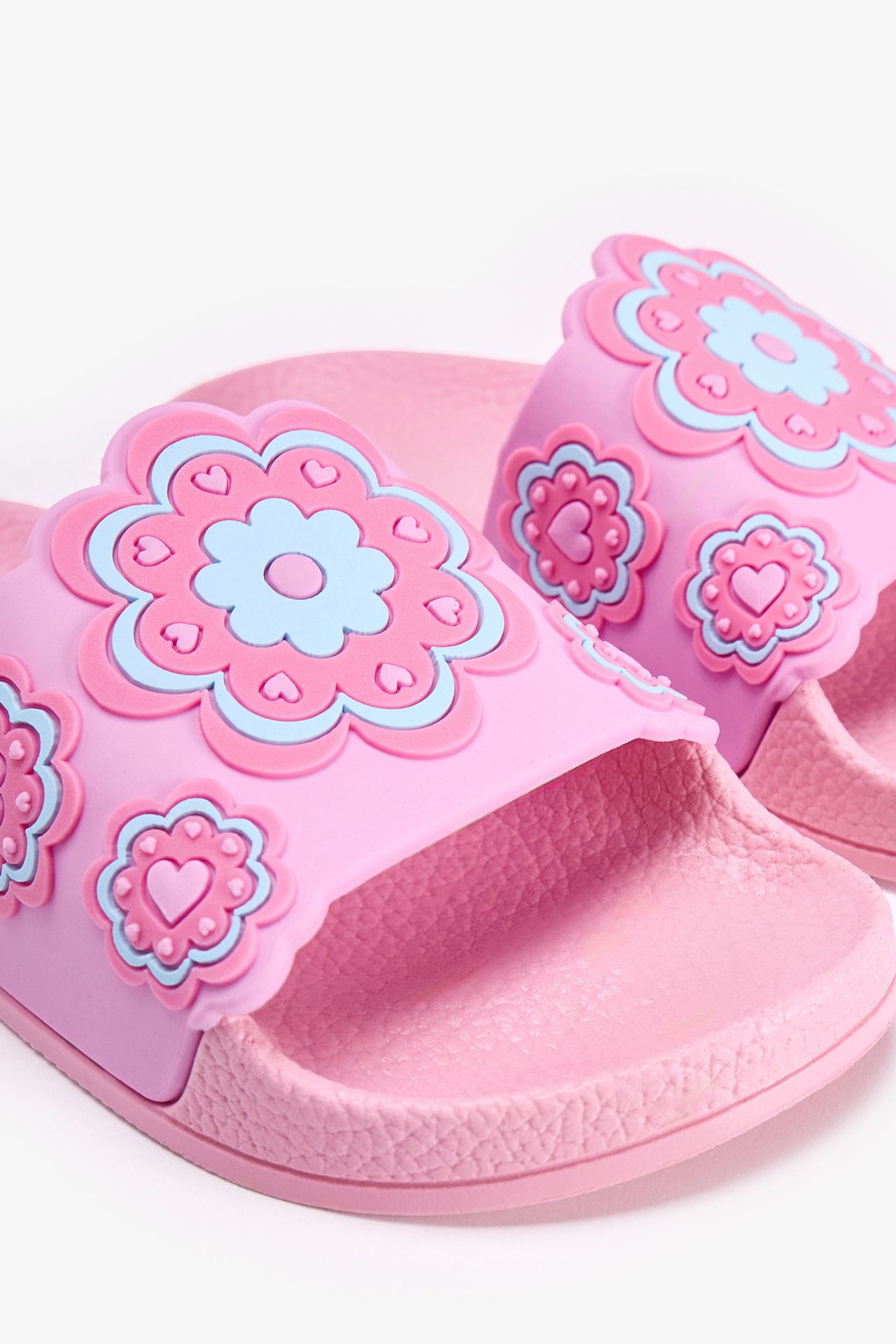 PENTI Girls' Floral Slides 3