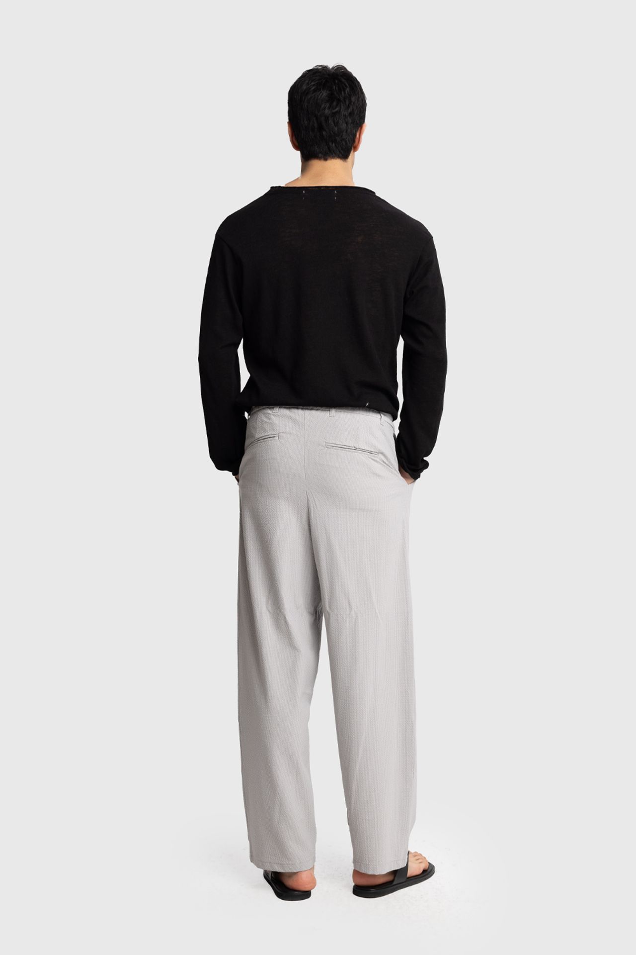 GIESTO Men's Cotton Wide-Leg Knit Pants 4