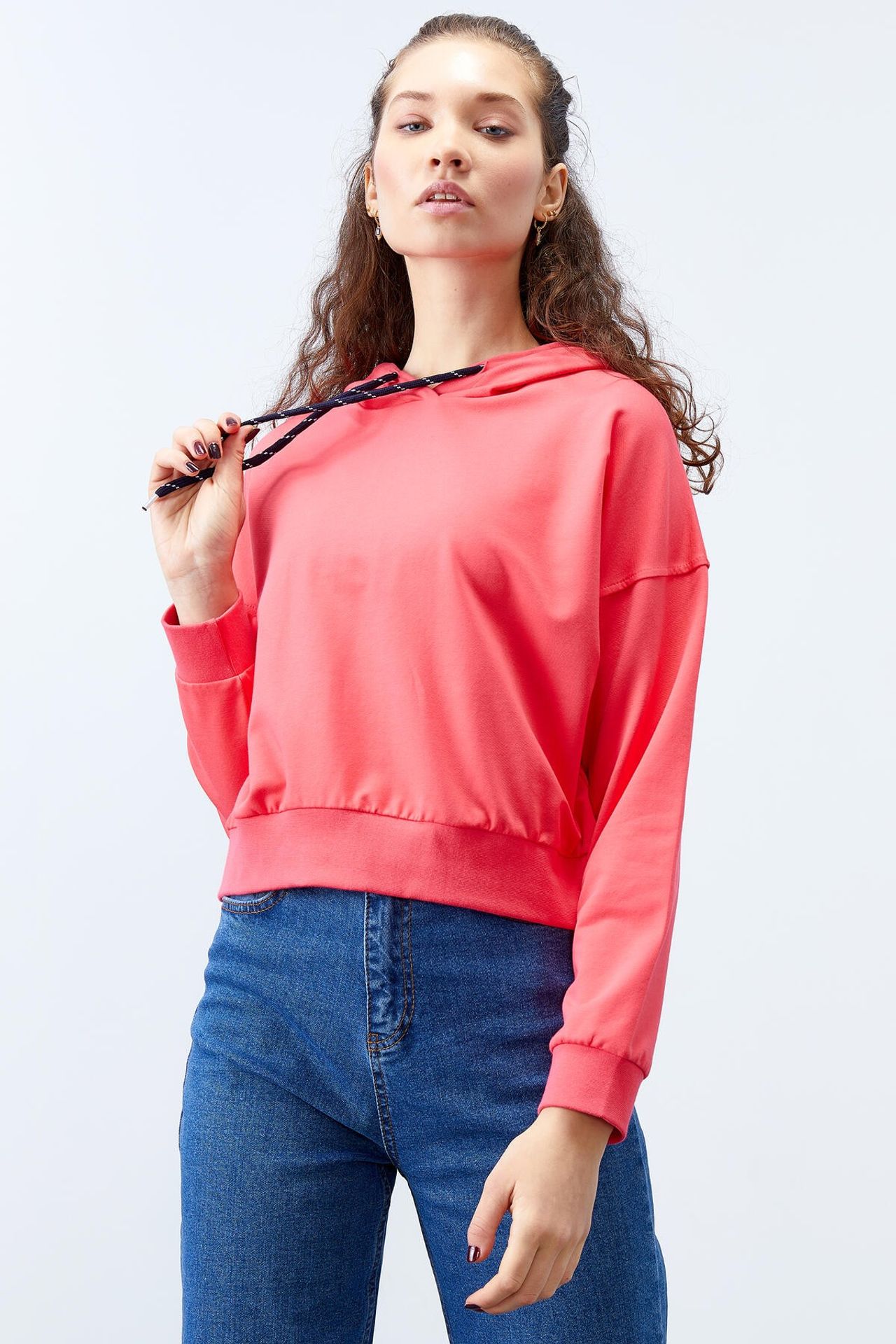 TOMMY Relaxed Hooded Sweatshirt With Tie Detail 5