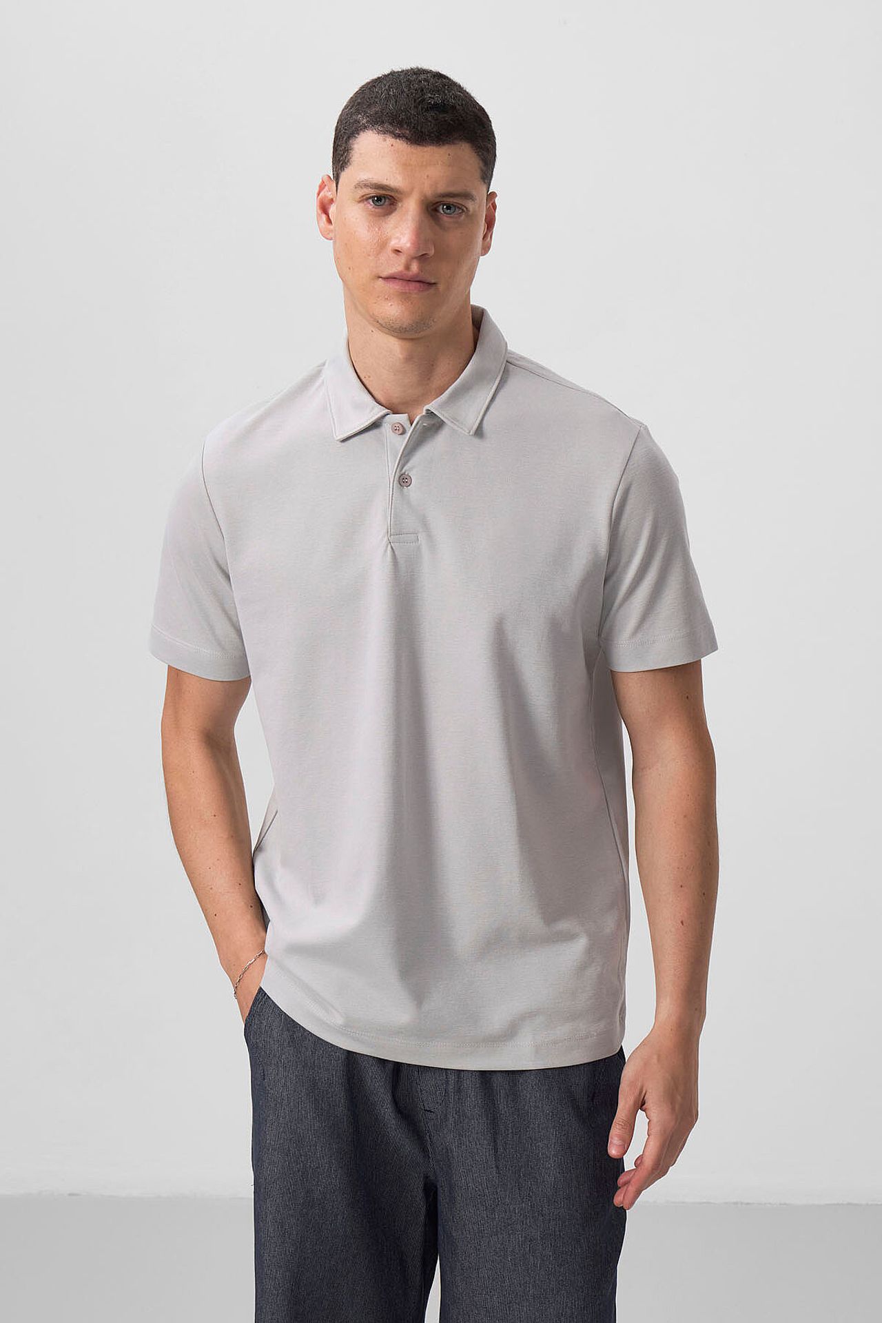 TOMMY Men's Cotton Elastane Polo T-Shirt 4