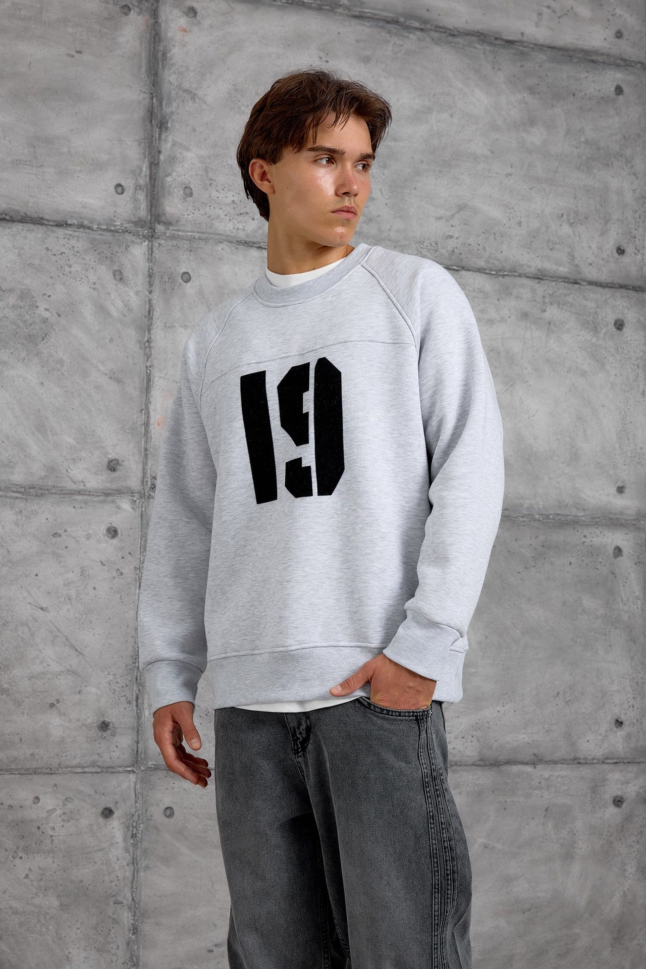 NOMARC Regular Kalıp Bisiklet Yaka Sweatshirt 4