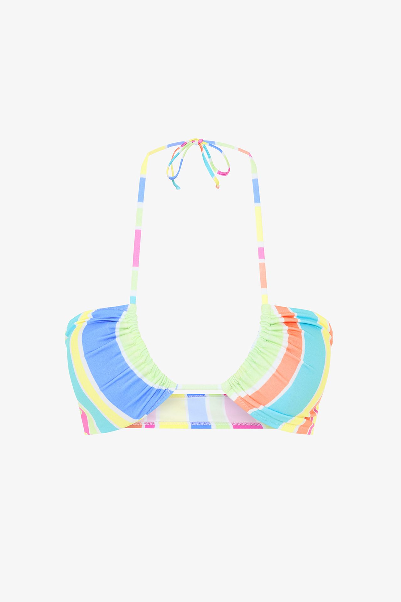 PENTI Donna Reverse Striped V-Neck Bikini Top 5