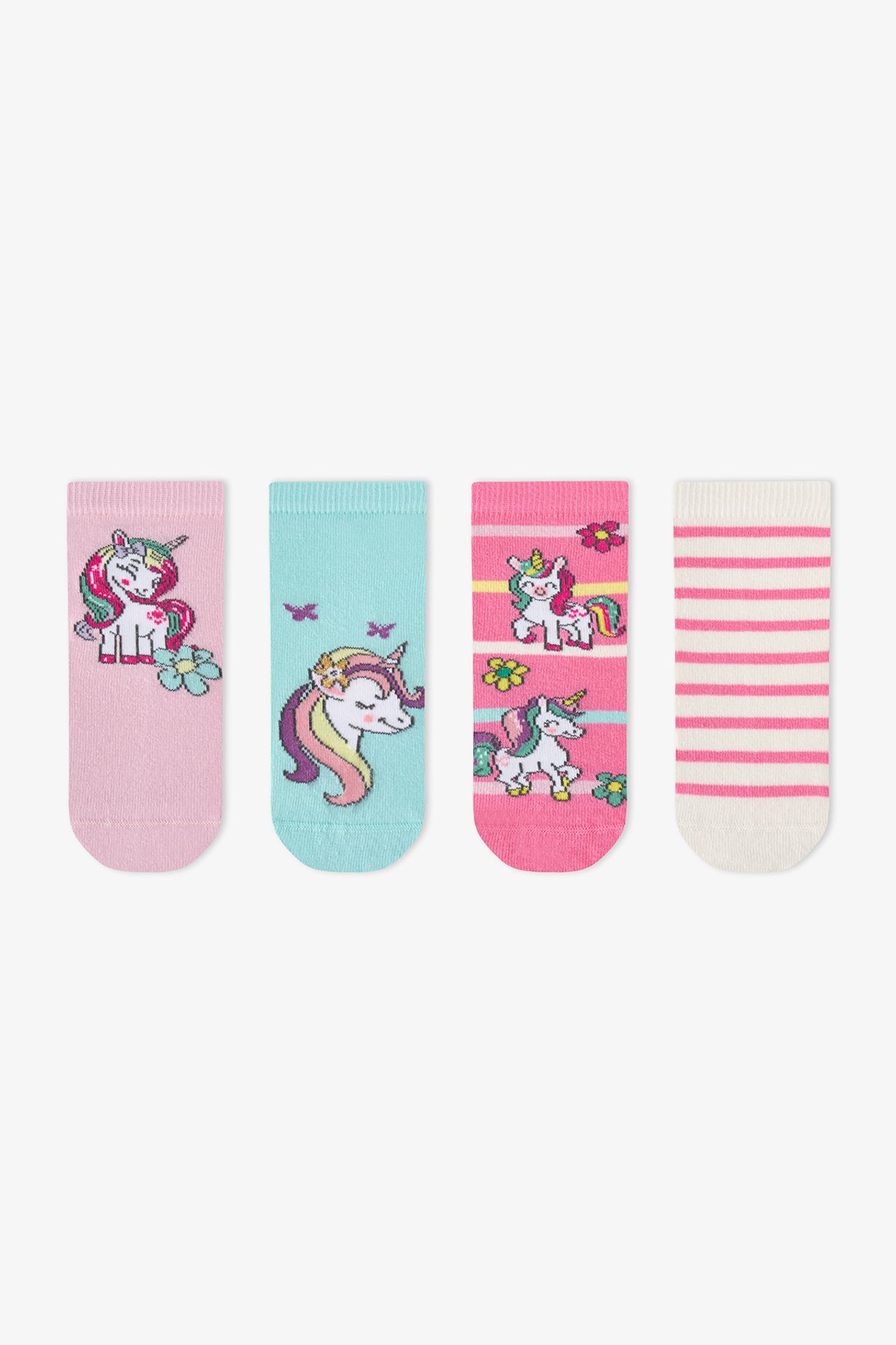PENTI Girls' Unicorn Dreamland 2-Pack Ankle Socks 1