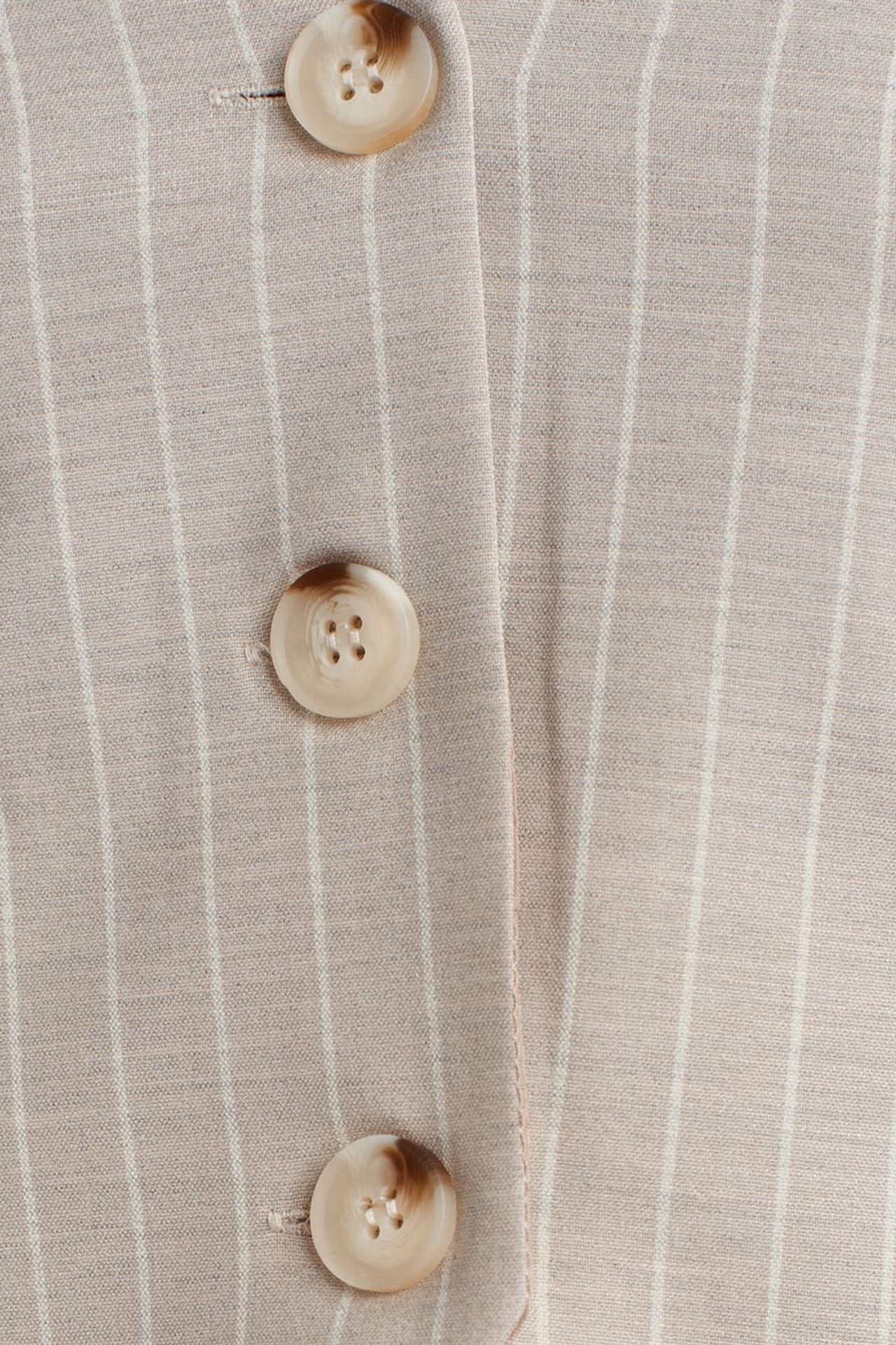 DILVIN Striped Crop Waistcoat 4