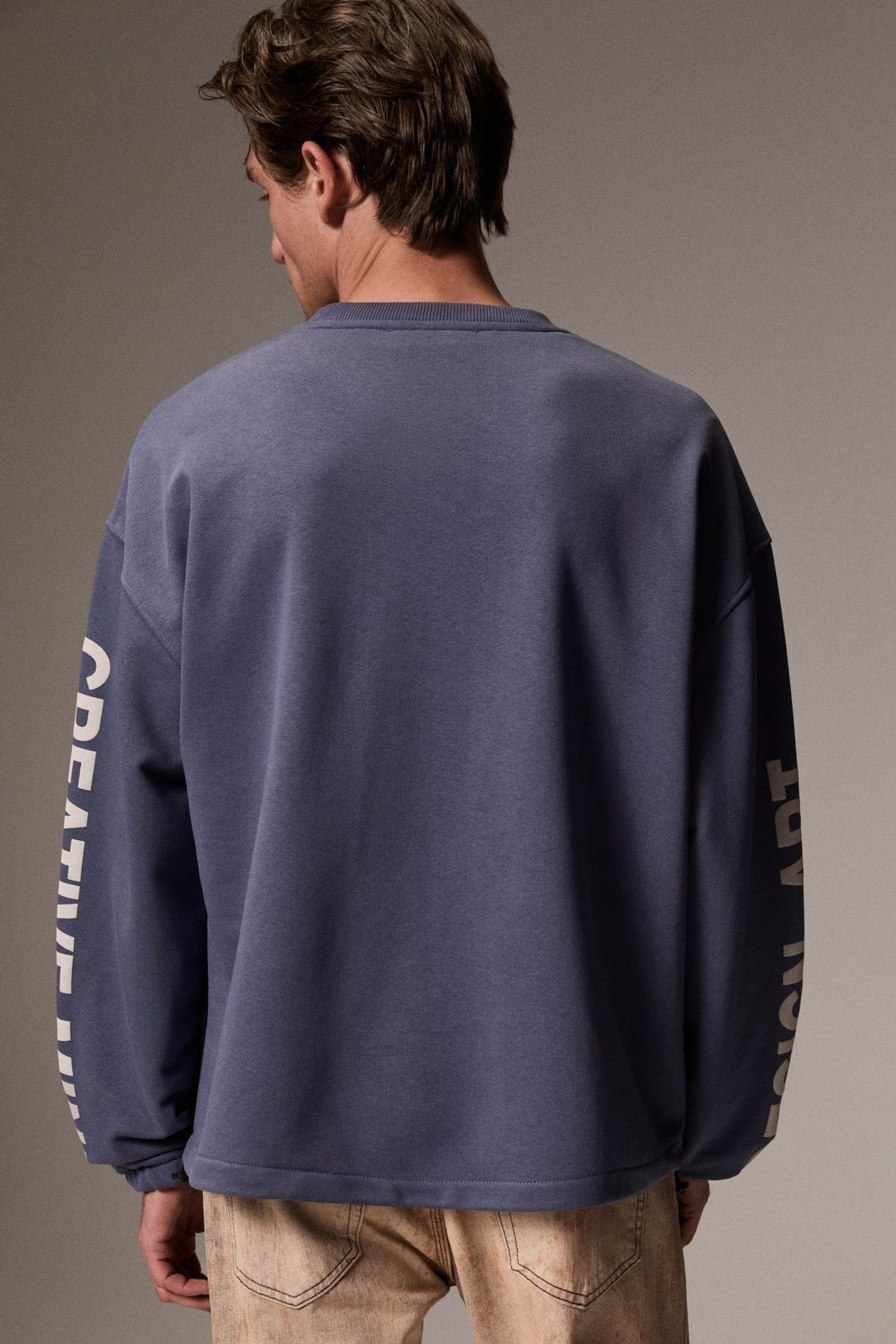 GRIMELANGE Regular Fit Crew Neck Sweatshirt 5