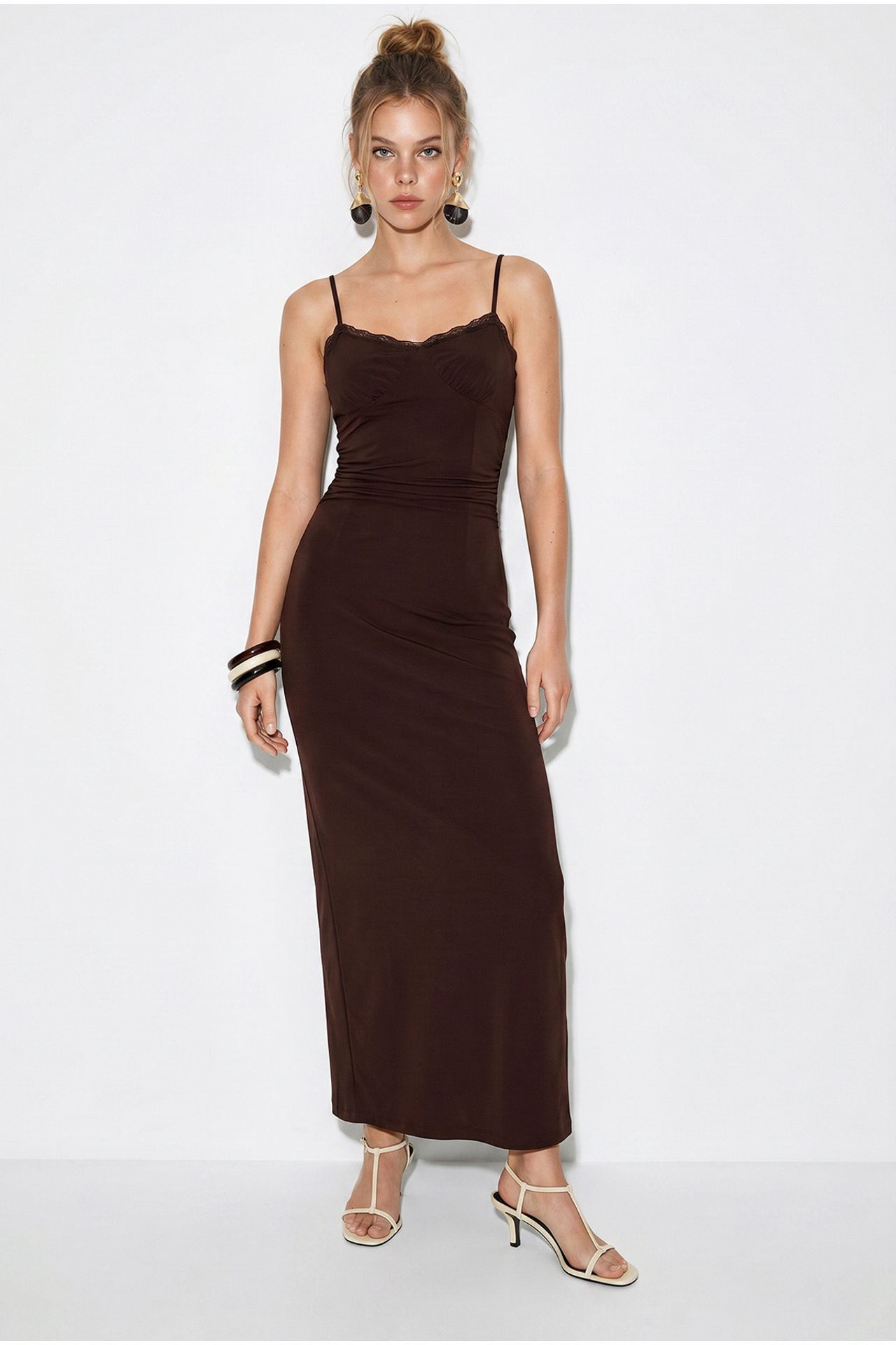 LUCCI Lace Bodycon Maxi Dress 1