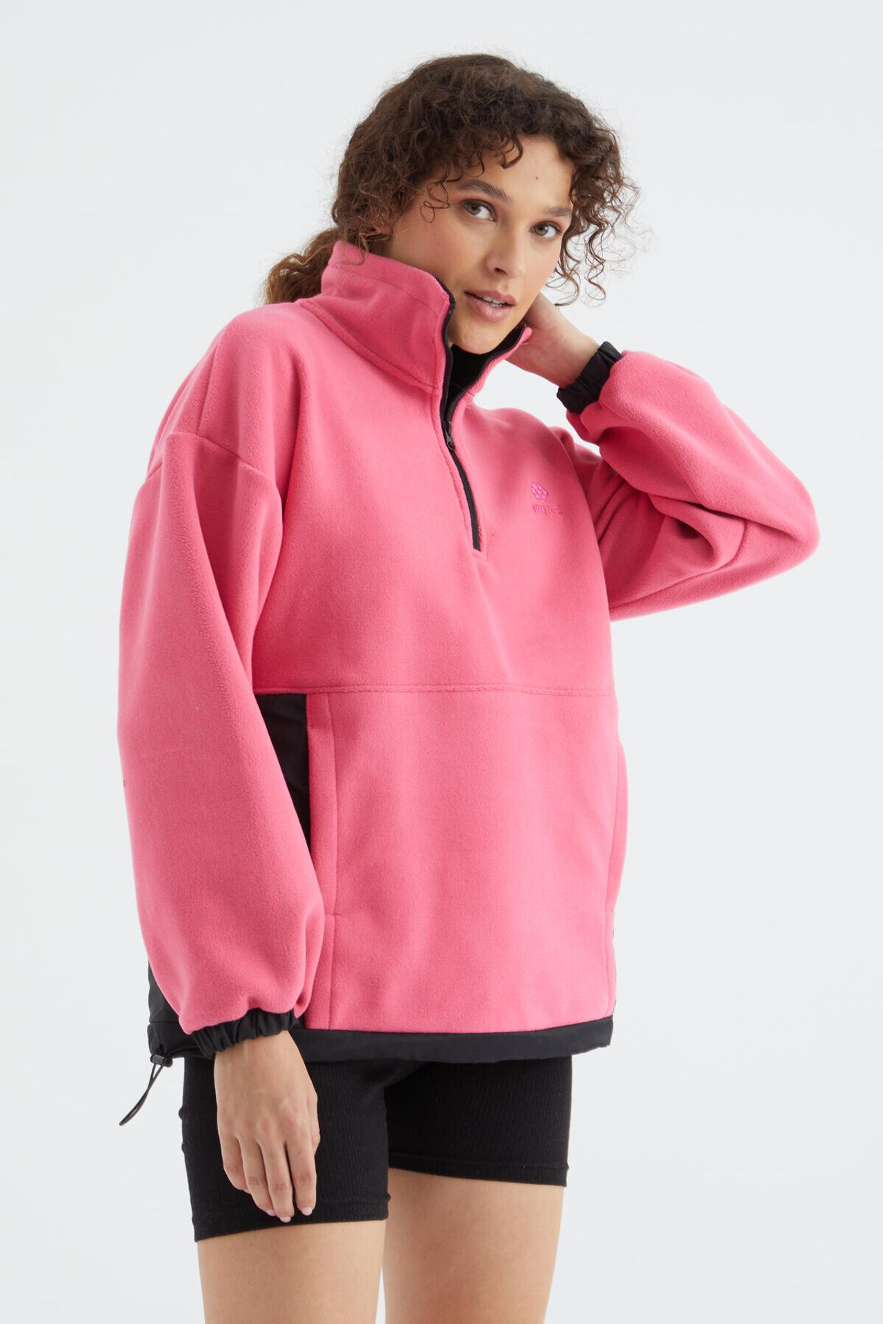 TOMMY Oversized Half-zip Plush Sweatshirt 3