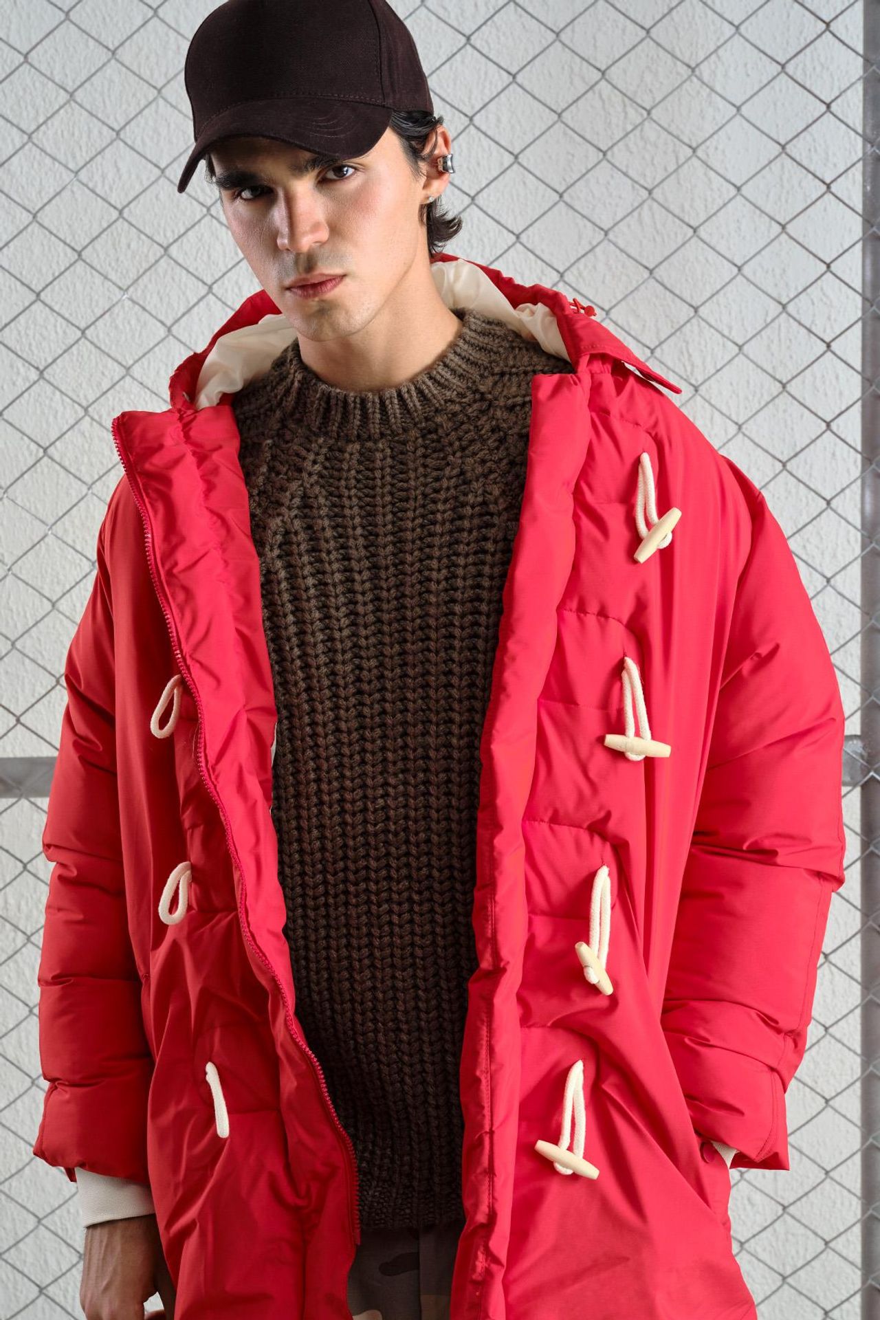 GIESTO Thick Hooded Long Puffe Coat with Pockets 2