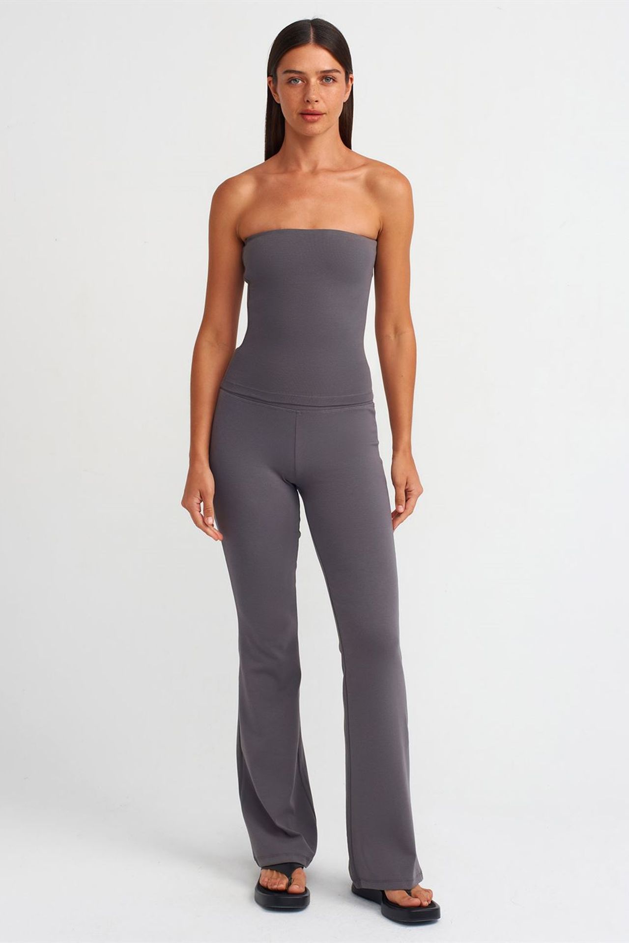 DILVIN Strapless Bodycon Bandeau Blouse 3