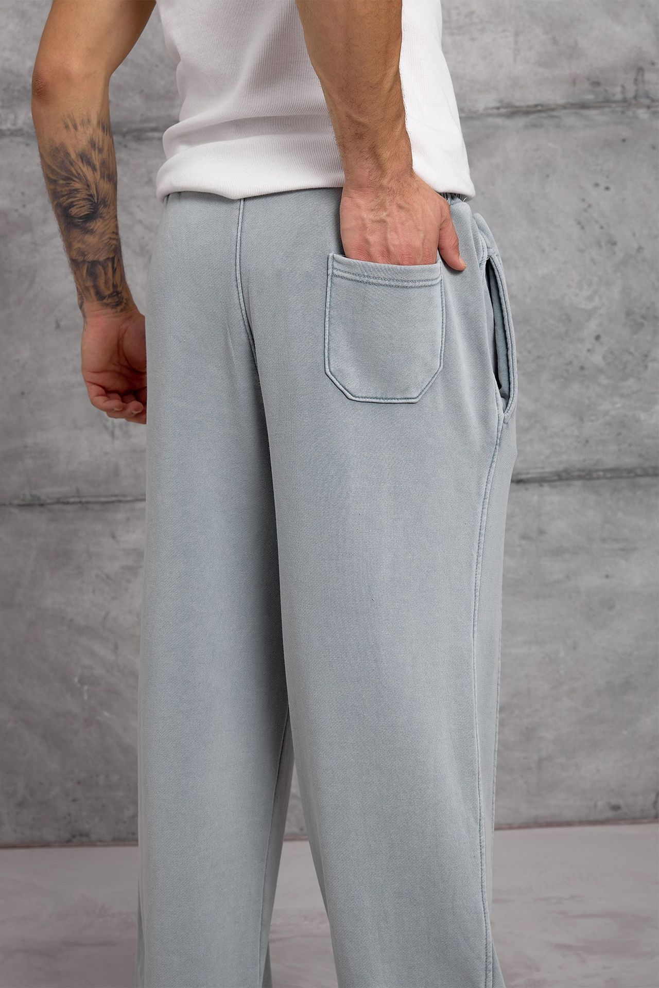 NOMARC Geniş Paça Bağcıklı Jogger Pantolon 5