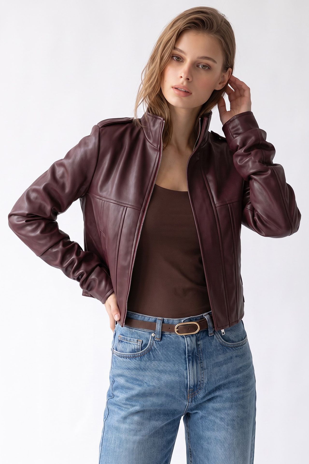 MIXRAY Women's Cotton Blazer