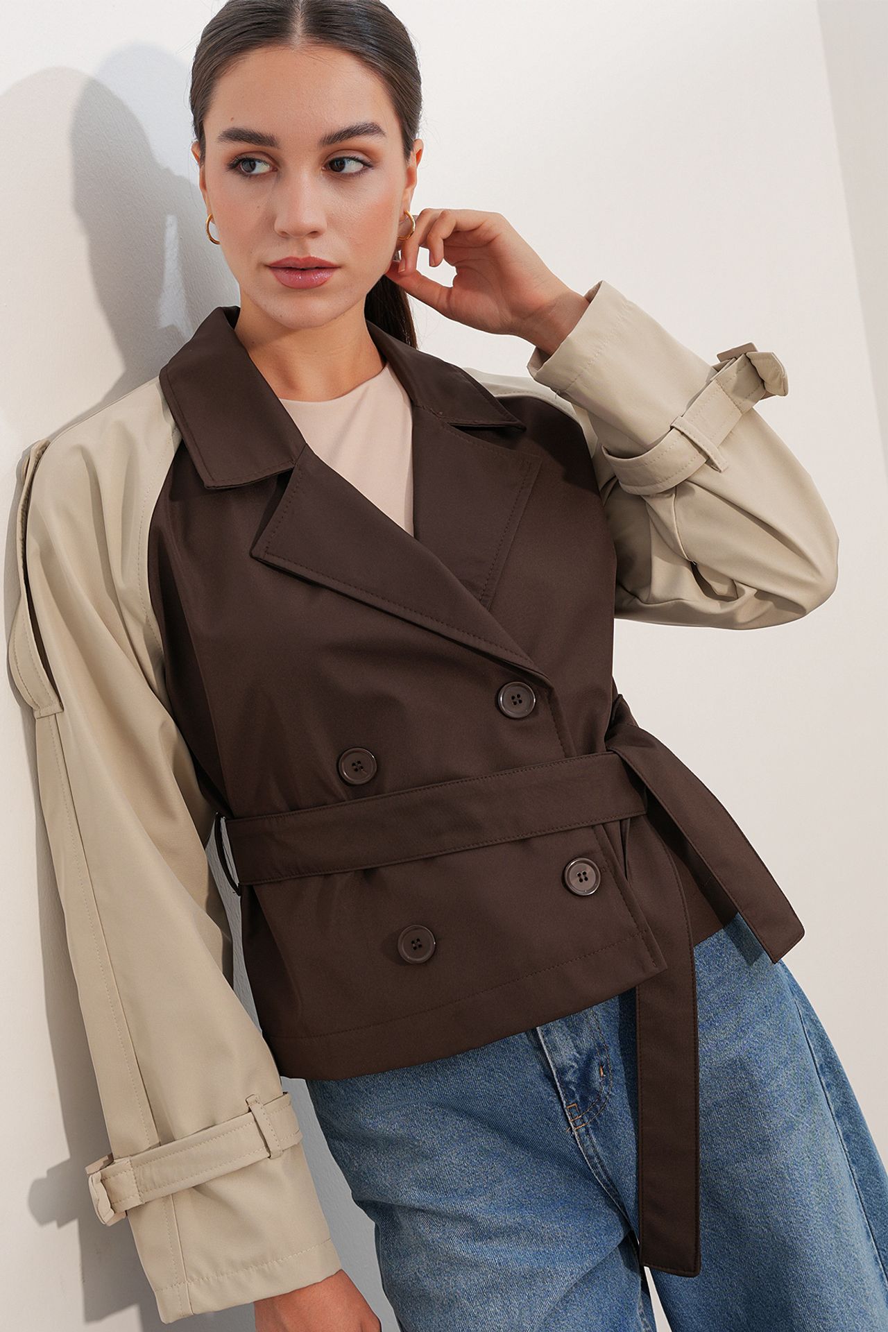 BDART Short Belted Trench Coat