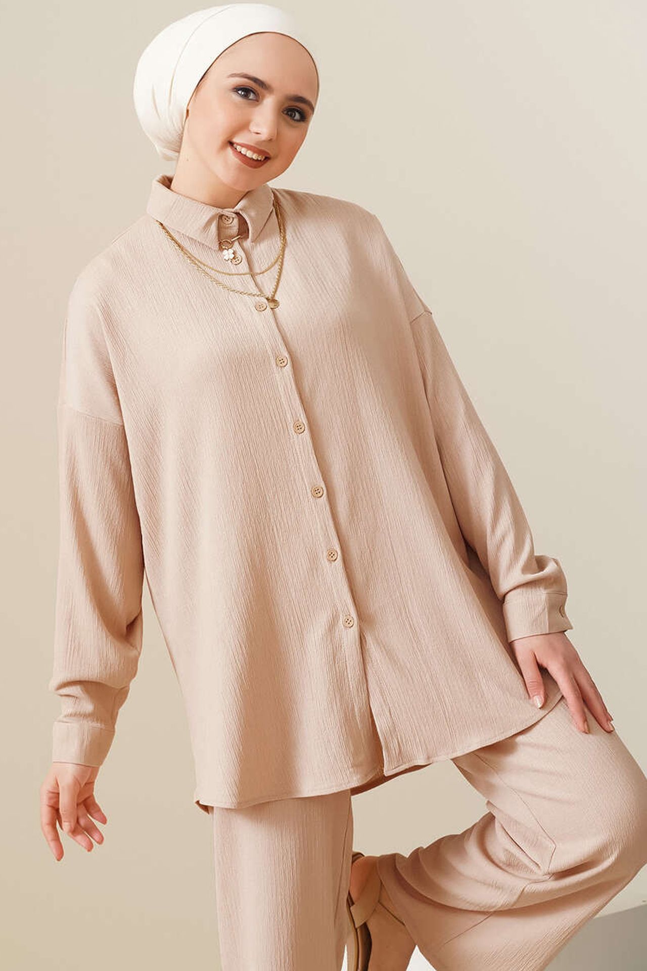 BDART Oversized Shirt & Pants Two-Piece Coord Set 2