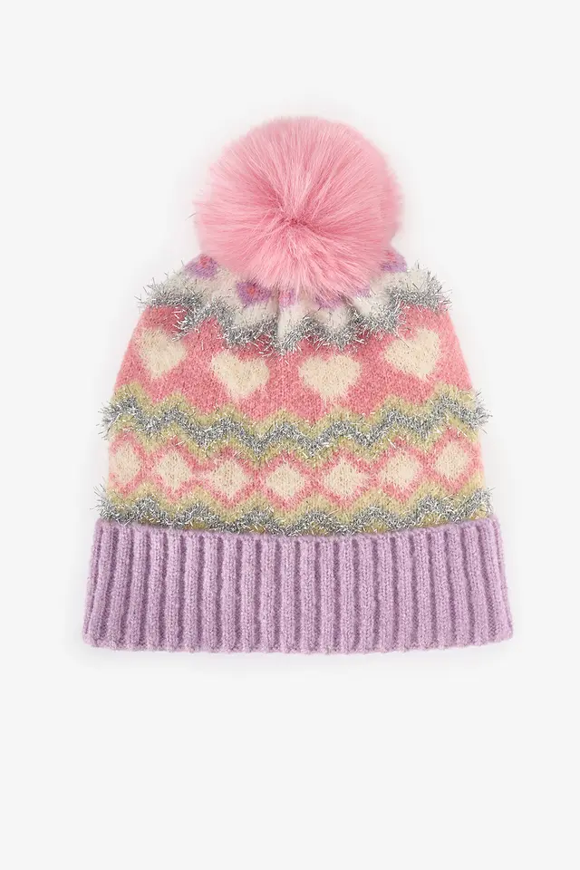 PENTI Girls' Isabella Striped Beanie
