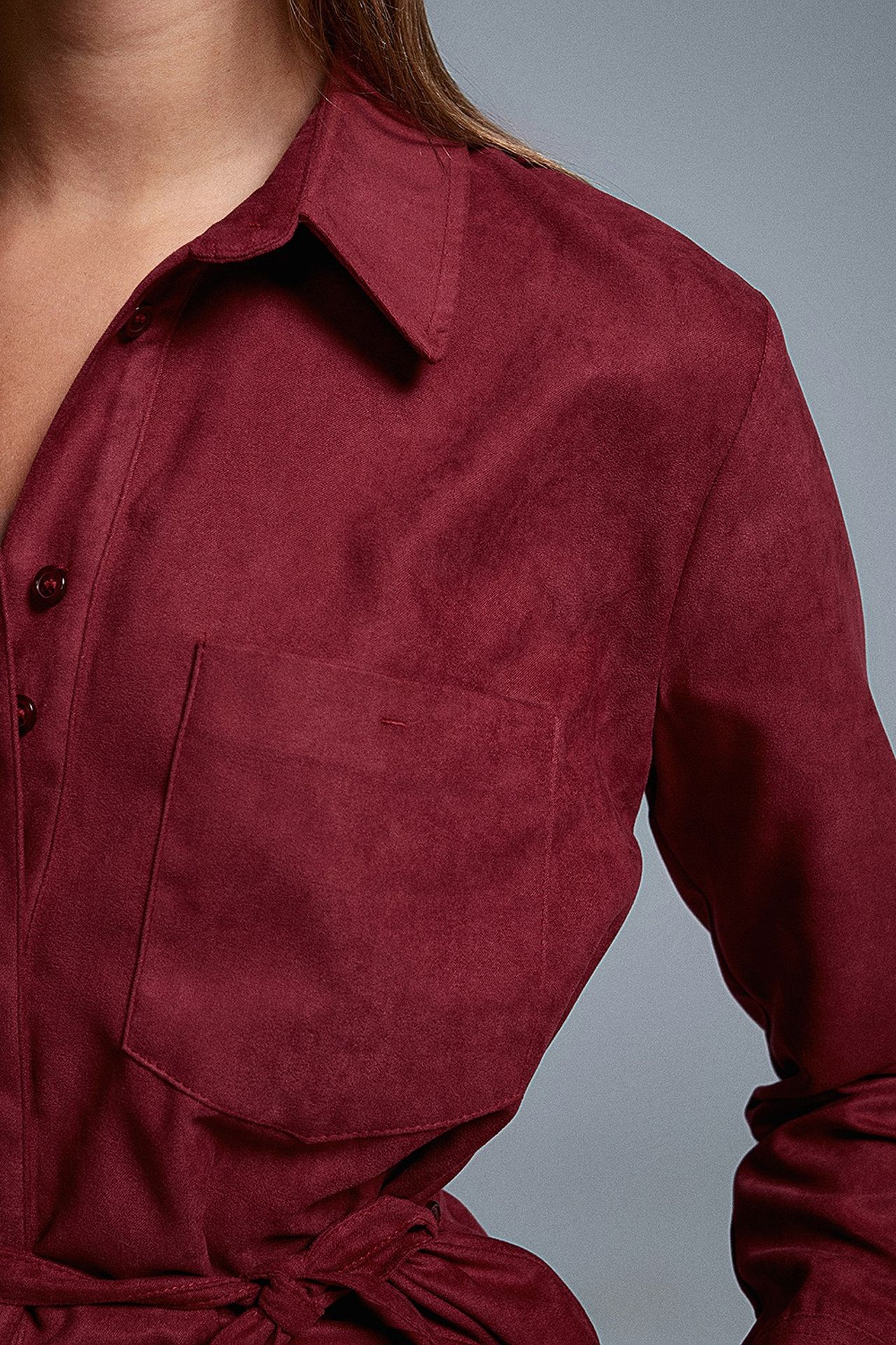 DILVIN Women’s Belted Shirt 4
