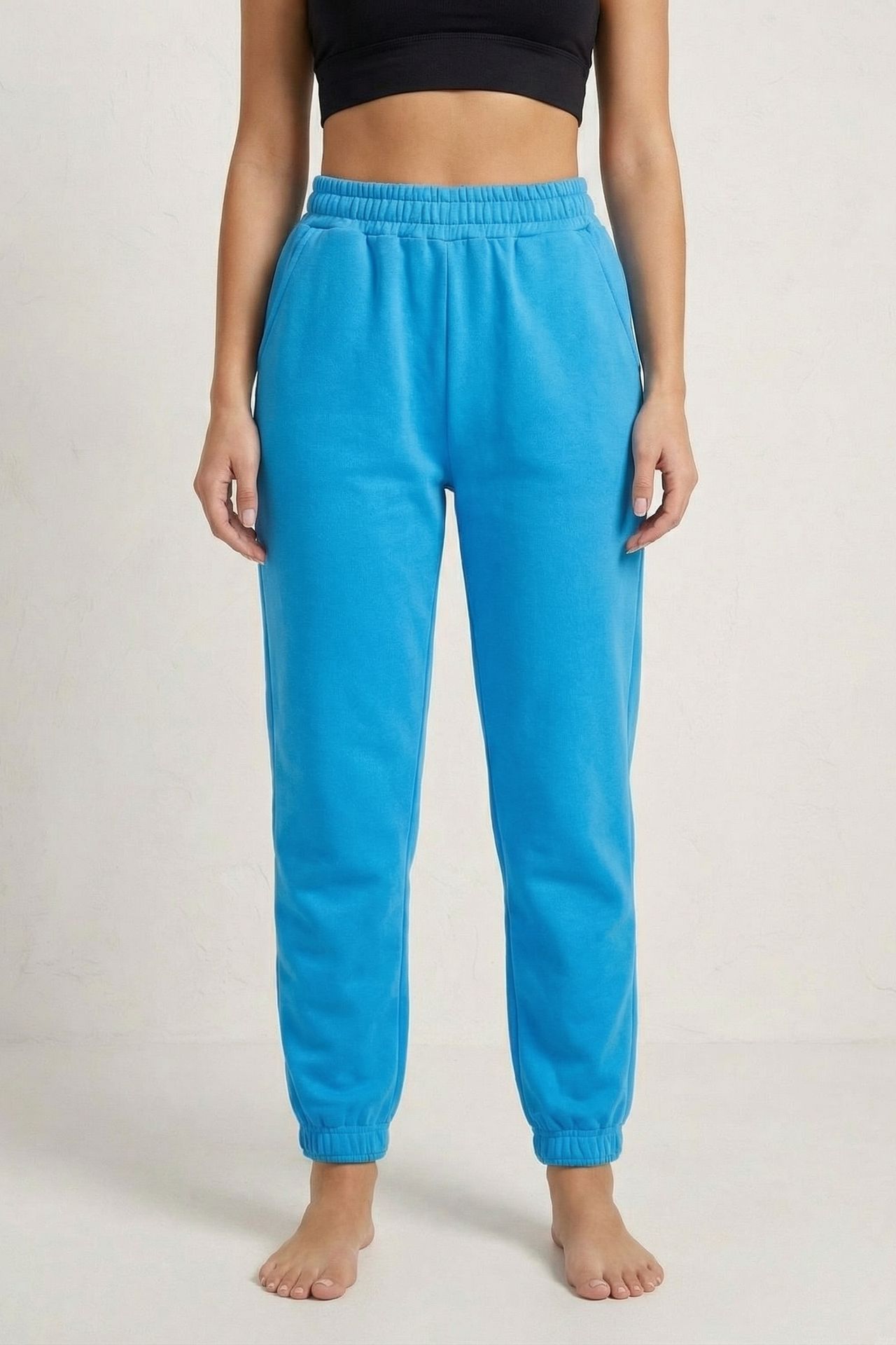 MY FASHION Elastic Waist Jogger Sweatpants 2