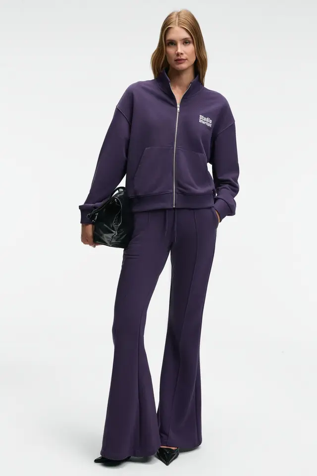 GRIMELANGE Mid Waist Flare Joggers