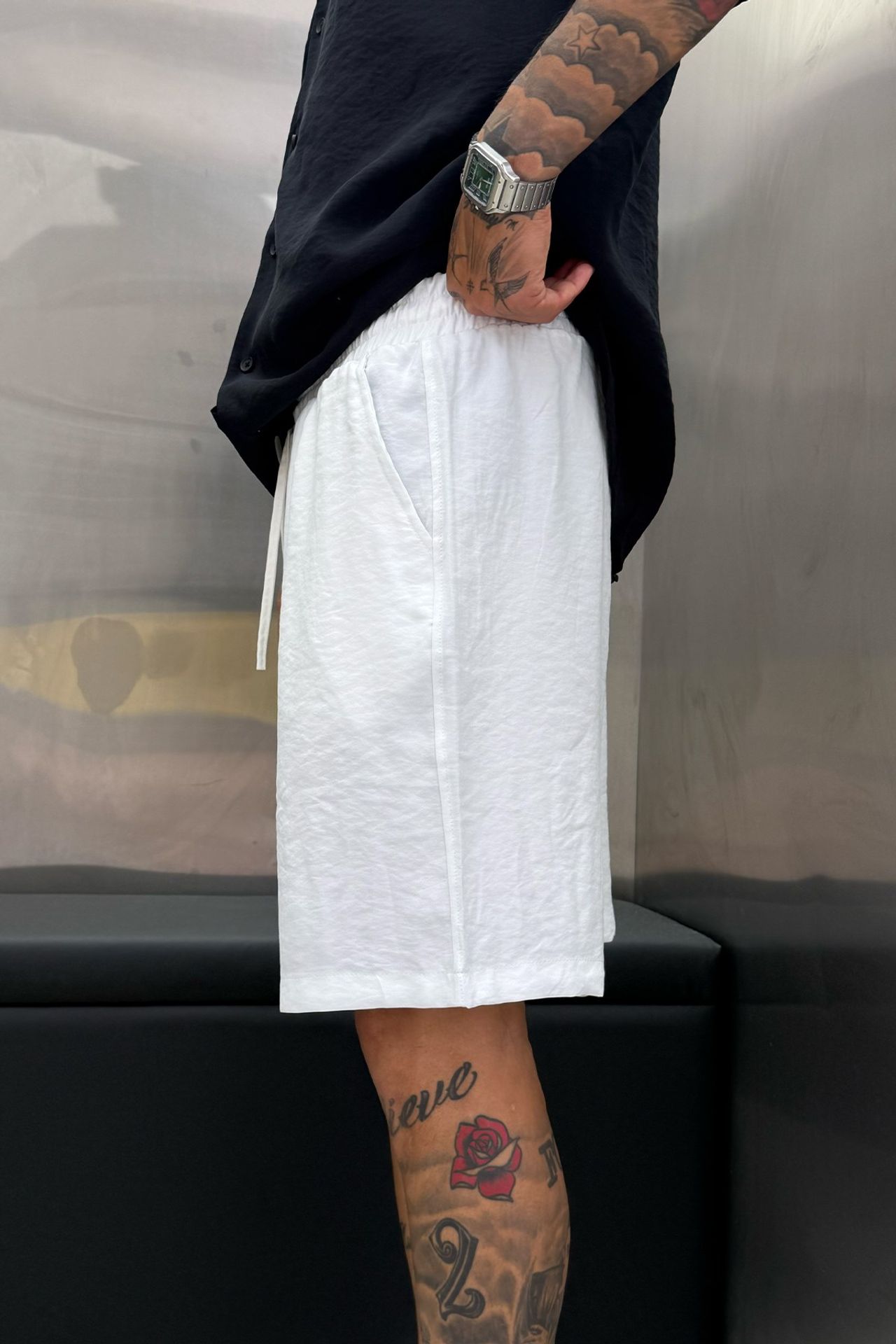 NOMARC Oversized Wide-Leg Drawstring Shorts 3