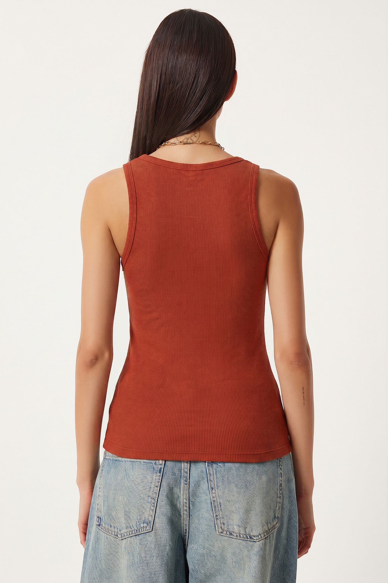 ISTANBUL Fitted U Collar Knitted 2- Pack Tank Top 5