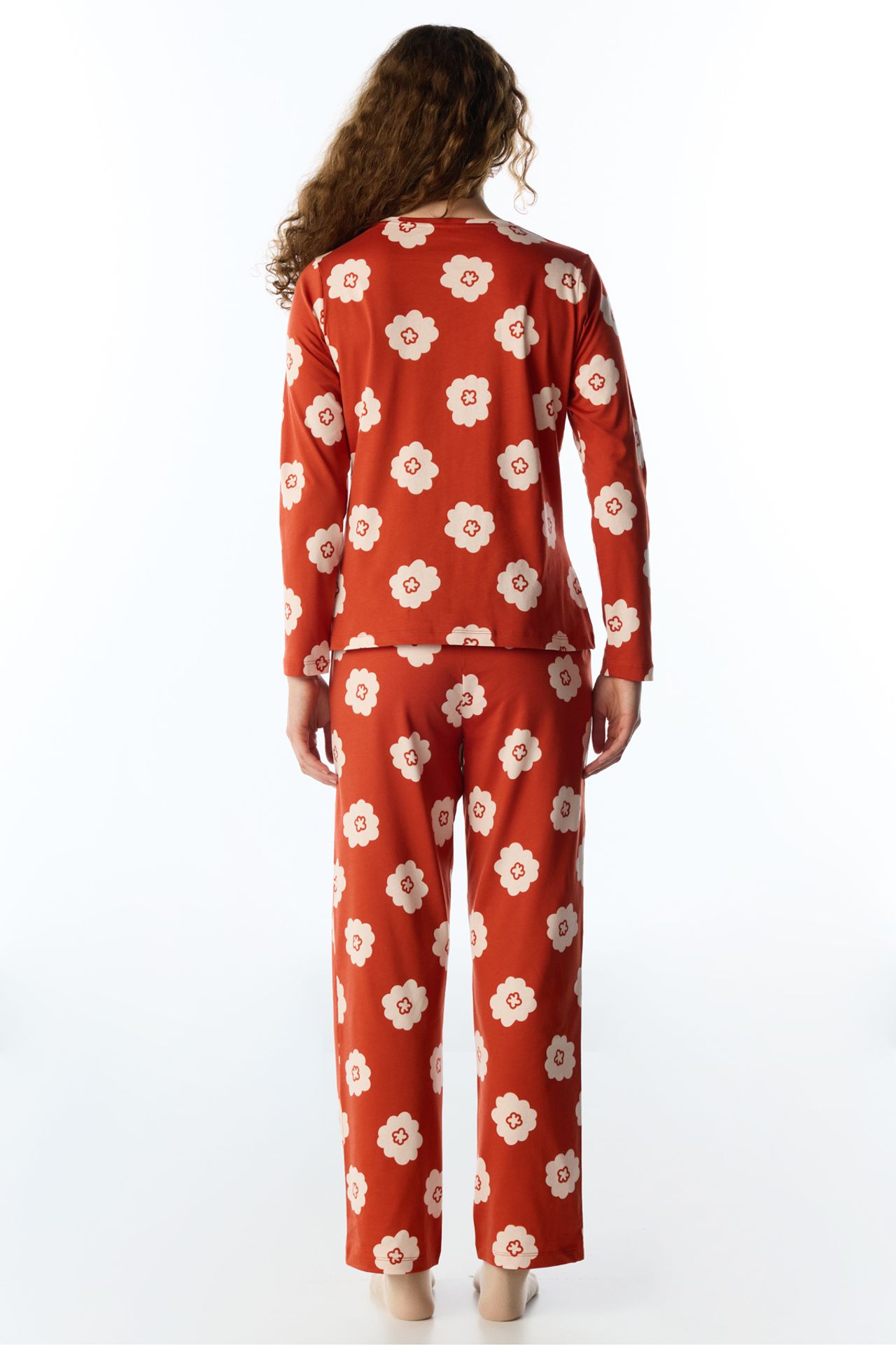 PENTI Soft Bloom Floral Long Sleeve Pants Pajama Set 6