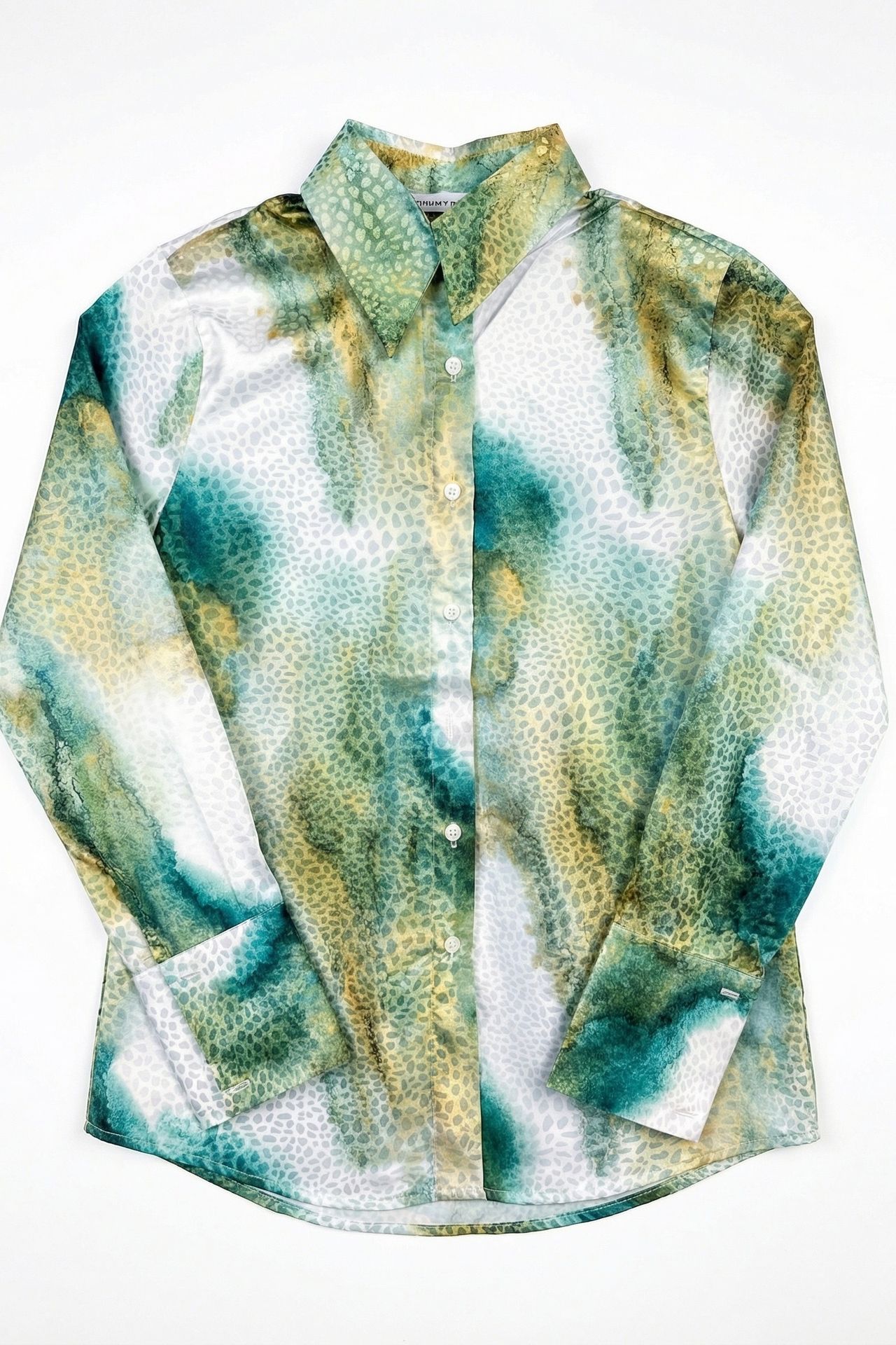 MY FASHION Abstract Print Buttoned Long Sleeve Shirt 6